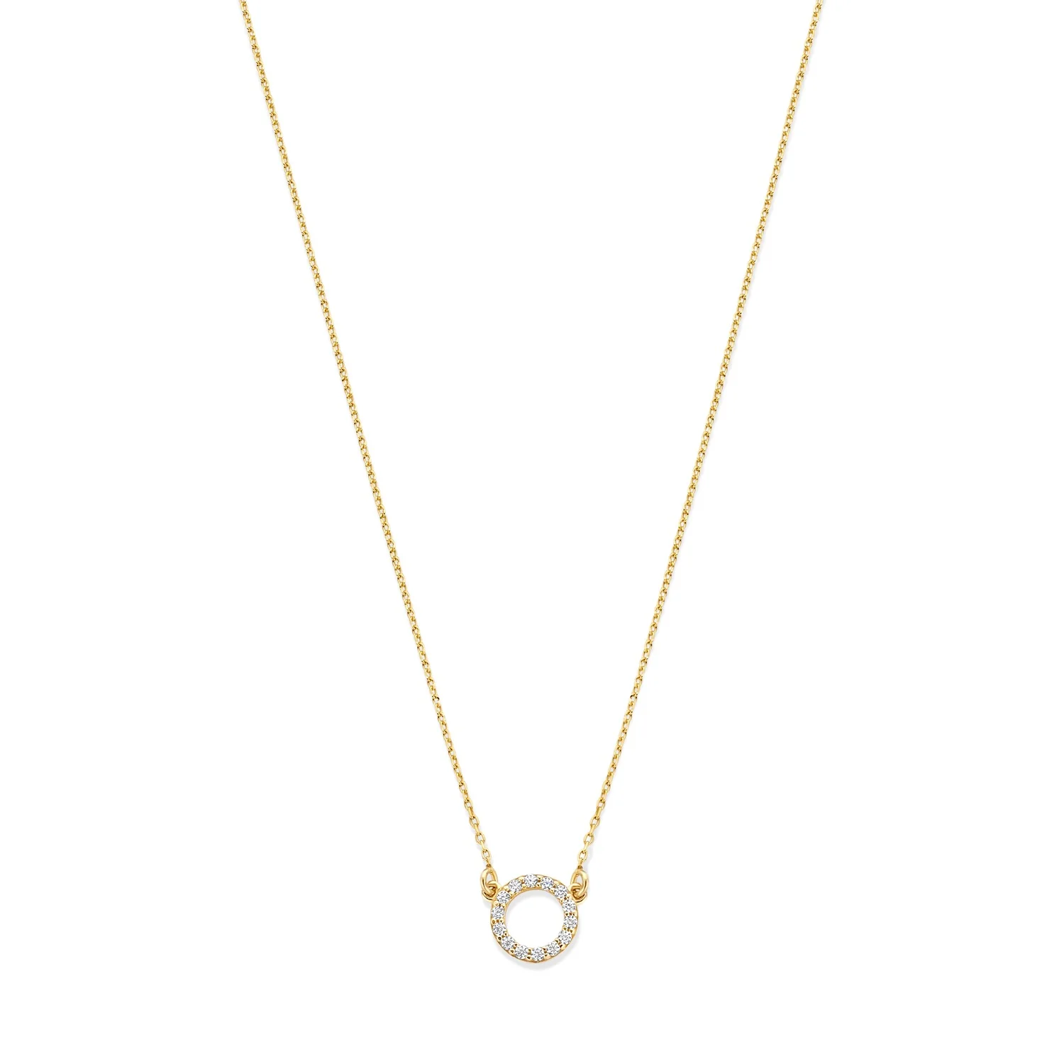 Beloro Jewels Monte Napoleone Irene 9 karat gold necklace with zirconia stones BO340048 - Image 4