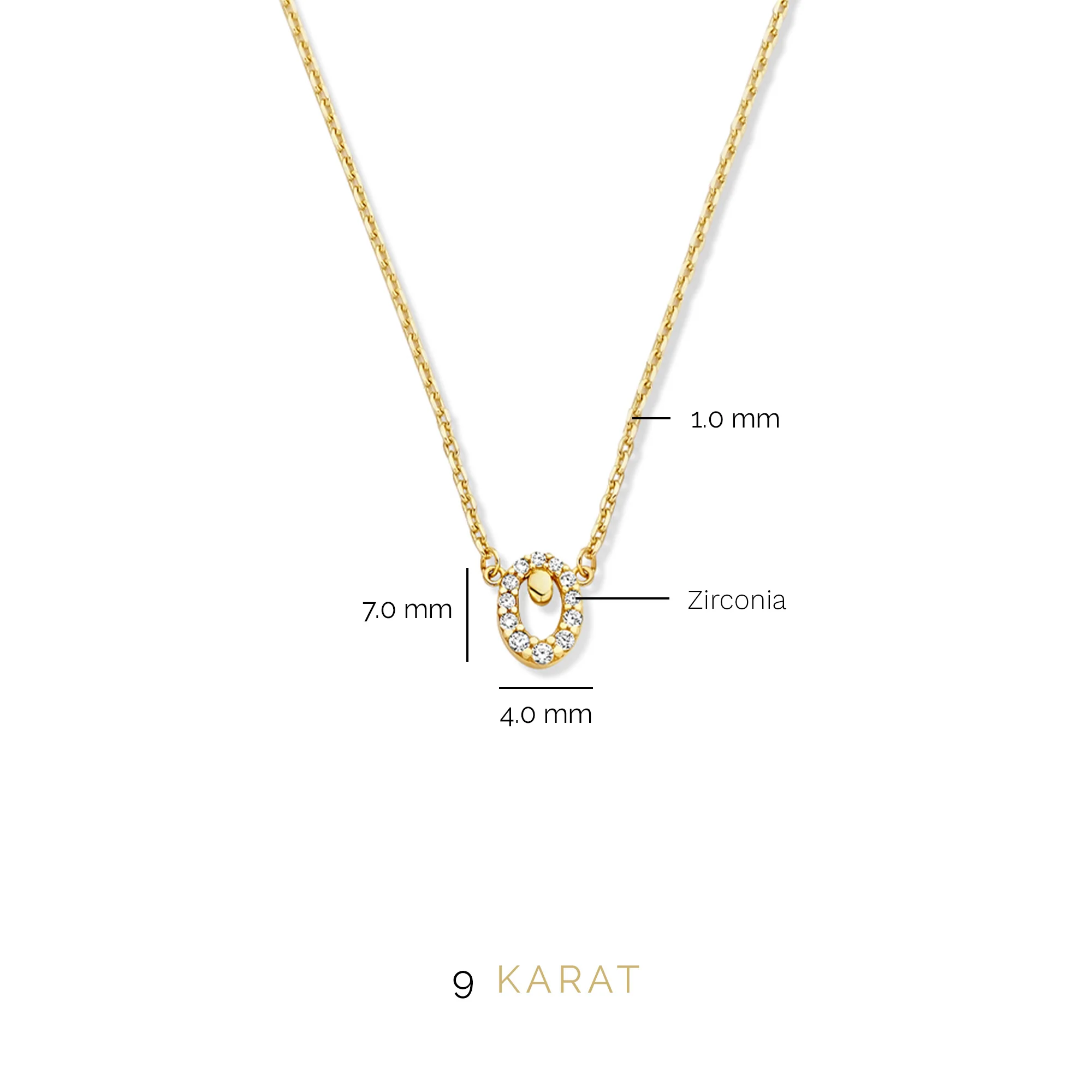 Beloro Jewels Monte Napoleone Leontina 9 carat gold Necklace BO340014 - Image 10