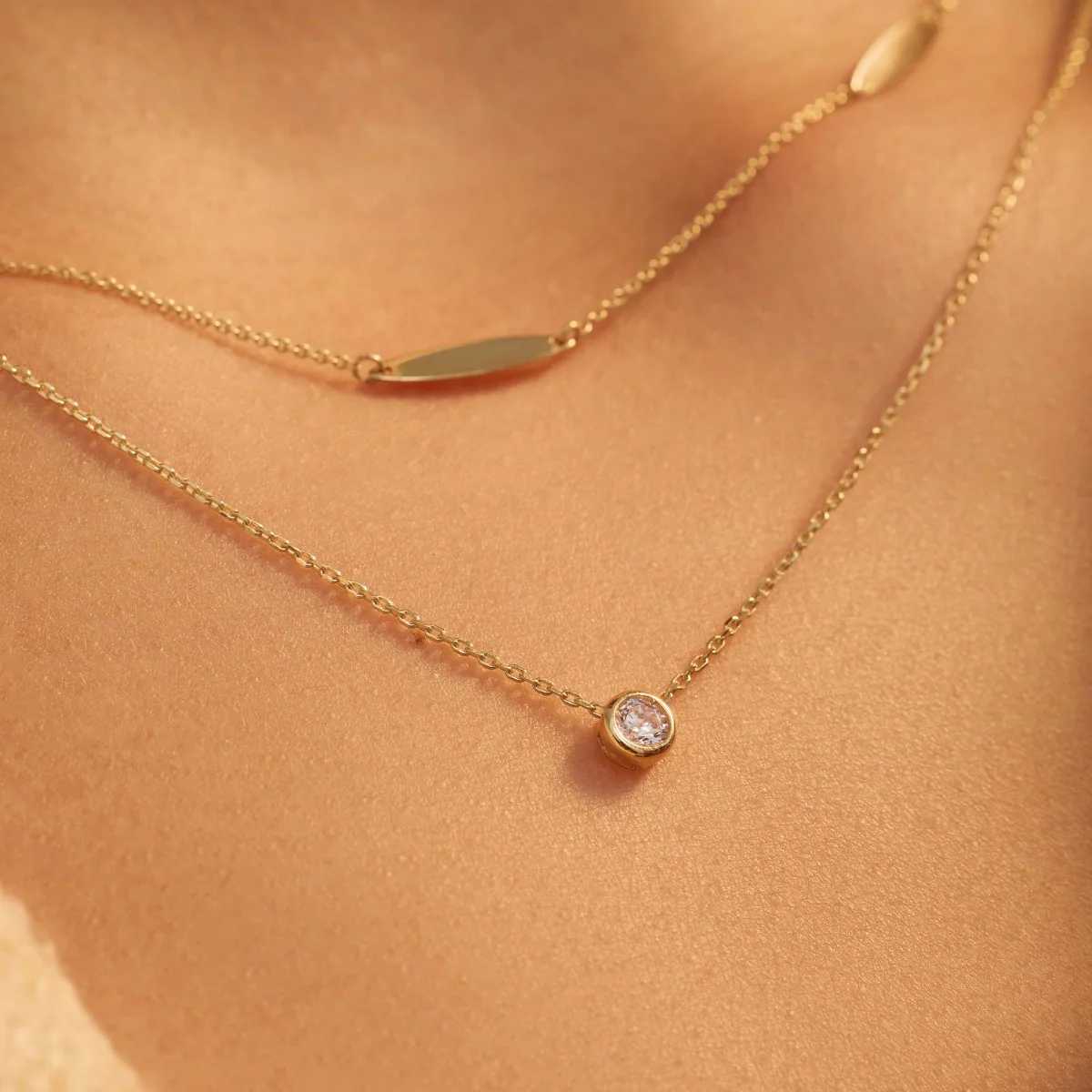 Beloro Jewels Monte Napoleone Lucilla 9 carat gold Necklace BO340010 - Image 3