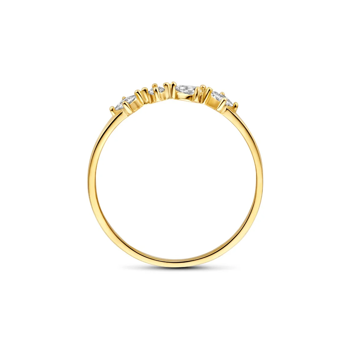 Beloro Jewels Monte Napoleone Mea 9 karat gold ring with zirconia BO330030-50 - Image 4