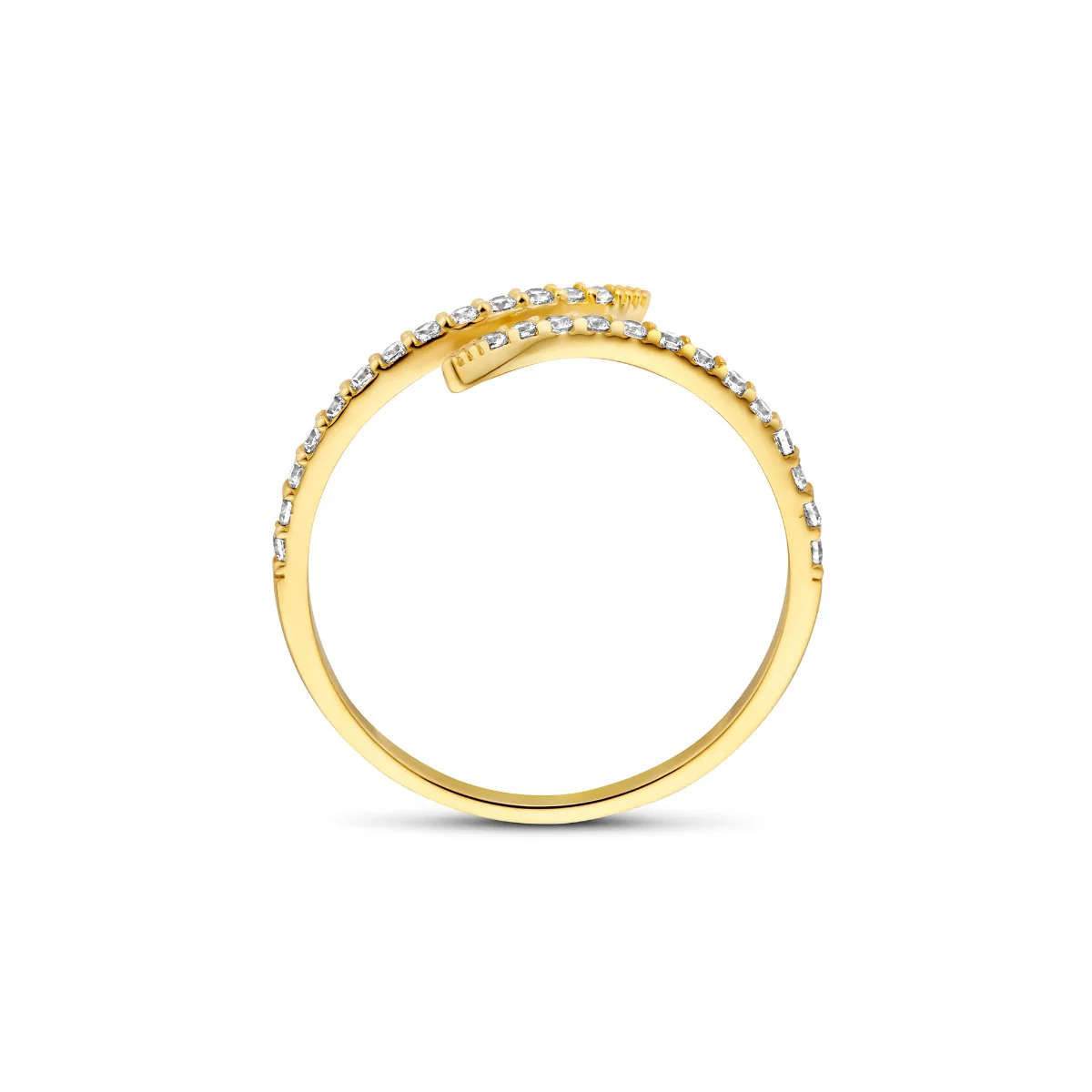 Beloro Jewels Monte Napoleone Stella 9 karat gold ring with zirconia BO330031-50 - Image 4