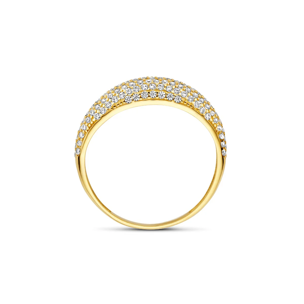 Beloro Jewels Monte Napoleone Stella 9 karat gold ring with zirconia BO330032-52 - Image 4