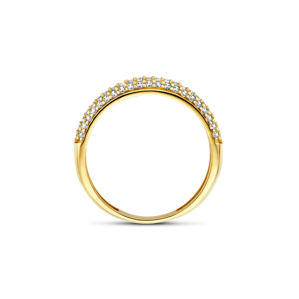 Beloro Jewels Monte Napoleone Stella 9 karat gold ring with zirconia BO330033-50 - Image 3