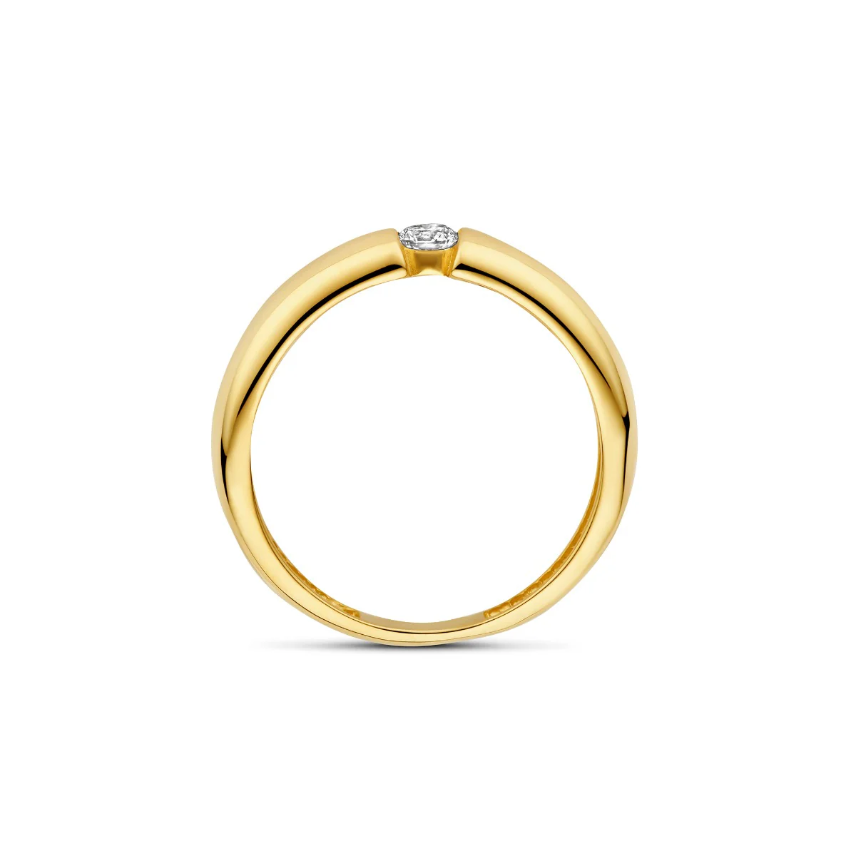 Beloro Jewels Monte Napoleone Stella 9 karat gold ring with zirconia BO330034-48 - Image 4