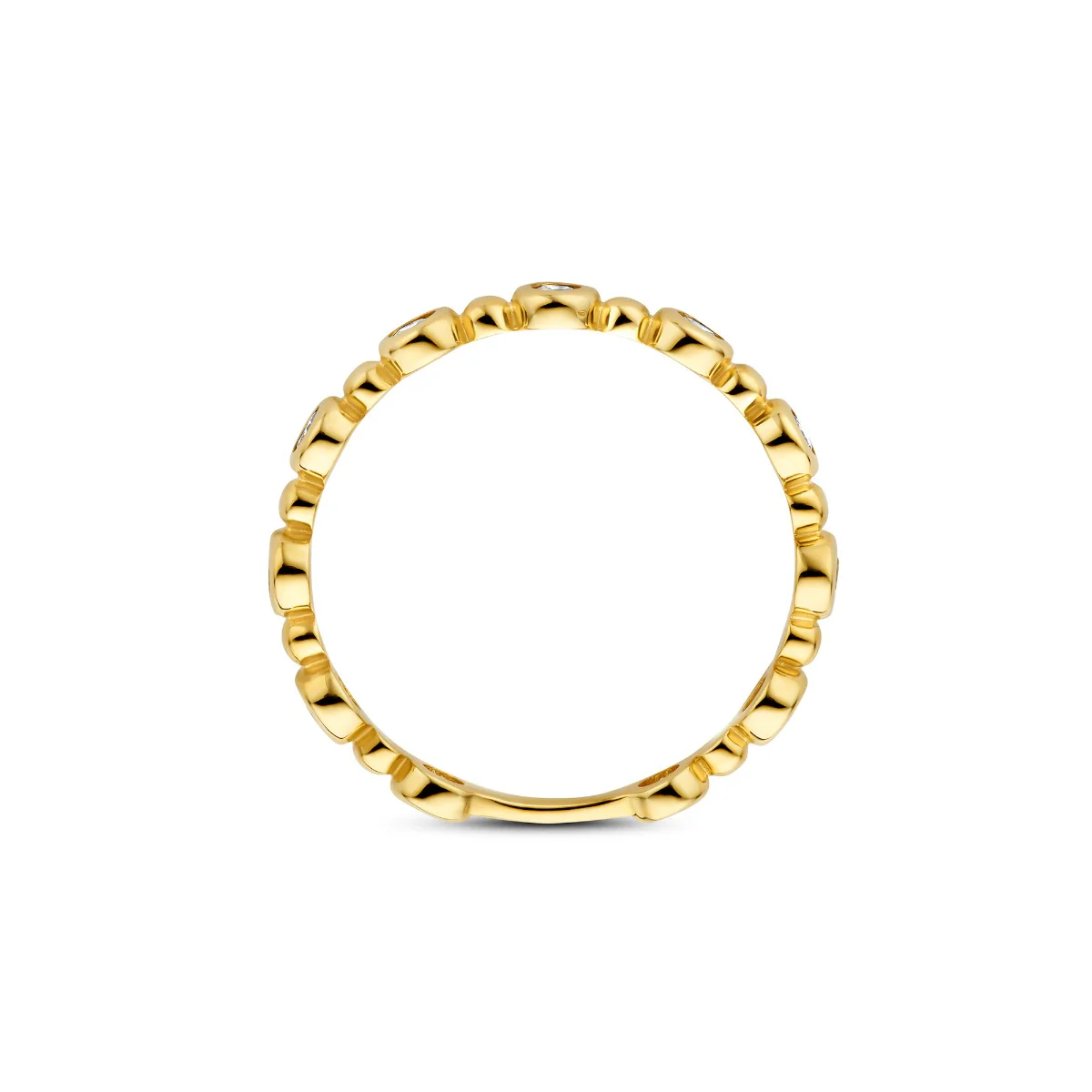 Beloro Jewels Monte Napoleone Stella 9 karat gold ring with zirconia BO330037-58 - Image 4