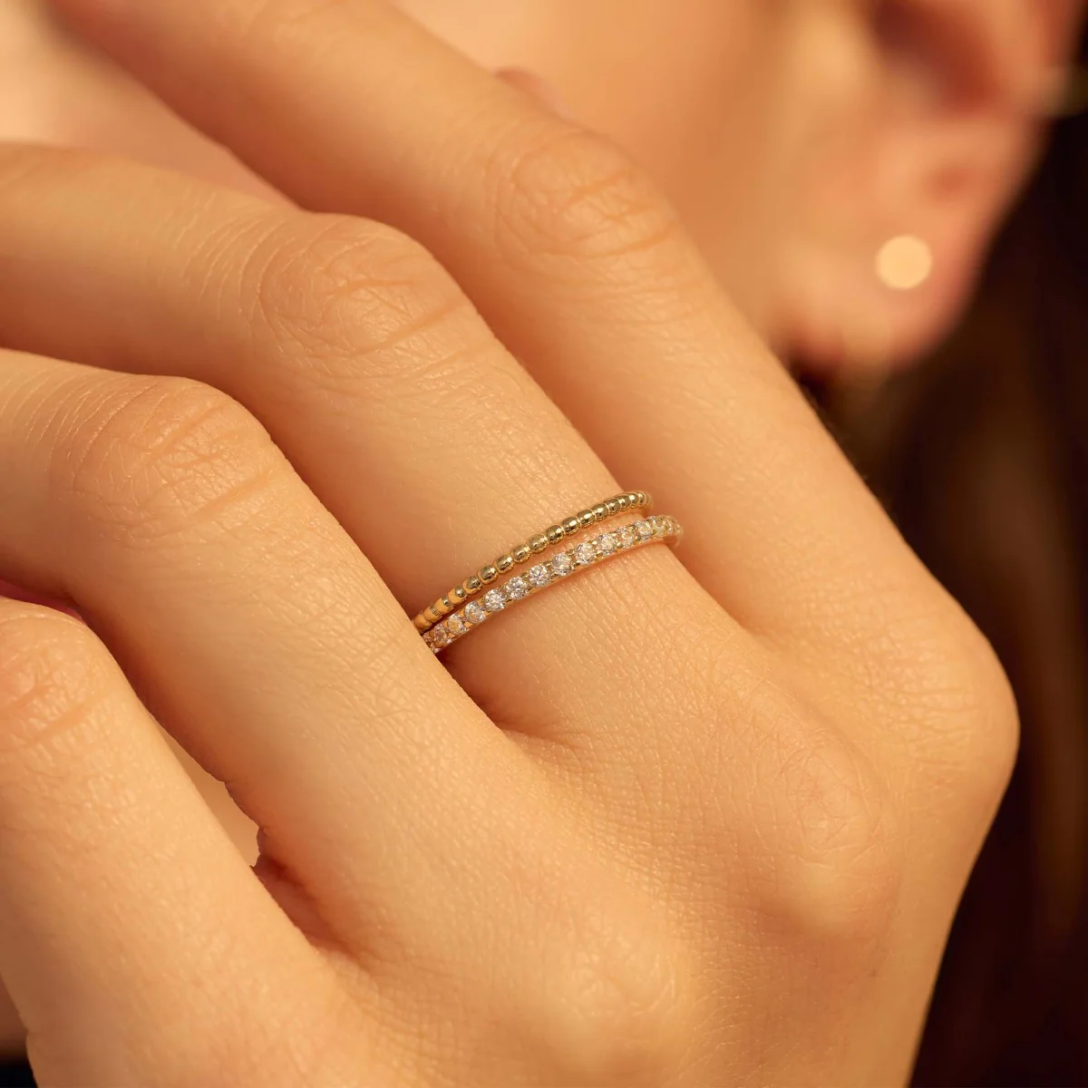 Beloro Jewels Monte Napoleone Stella 9 karat gold ring with zirconia BO330043-54 - Image 3