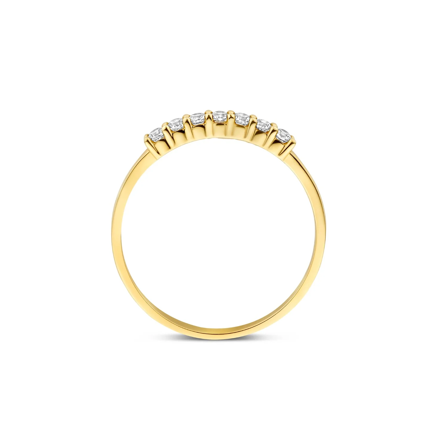 Beloro Jewels Monte Napoleone Stella 9 karat gold ring with zirconia stones BO330054-56 - Image 5