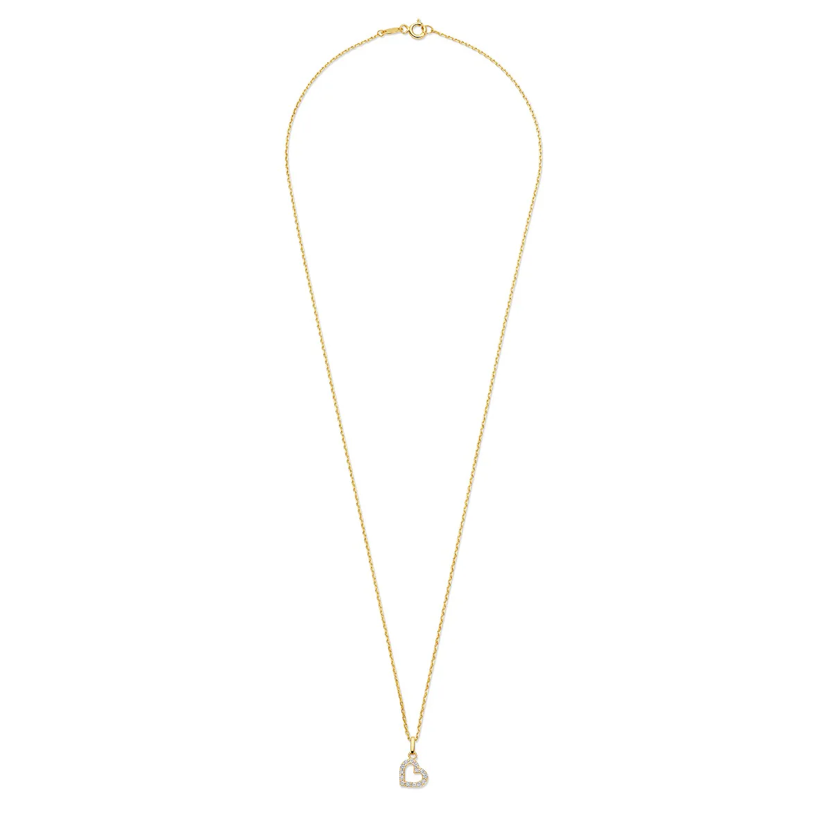 Beloro Jewels Monte Napoleone Valentina 9 karat necklace with zirconia BO340046 - Image 6