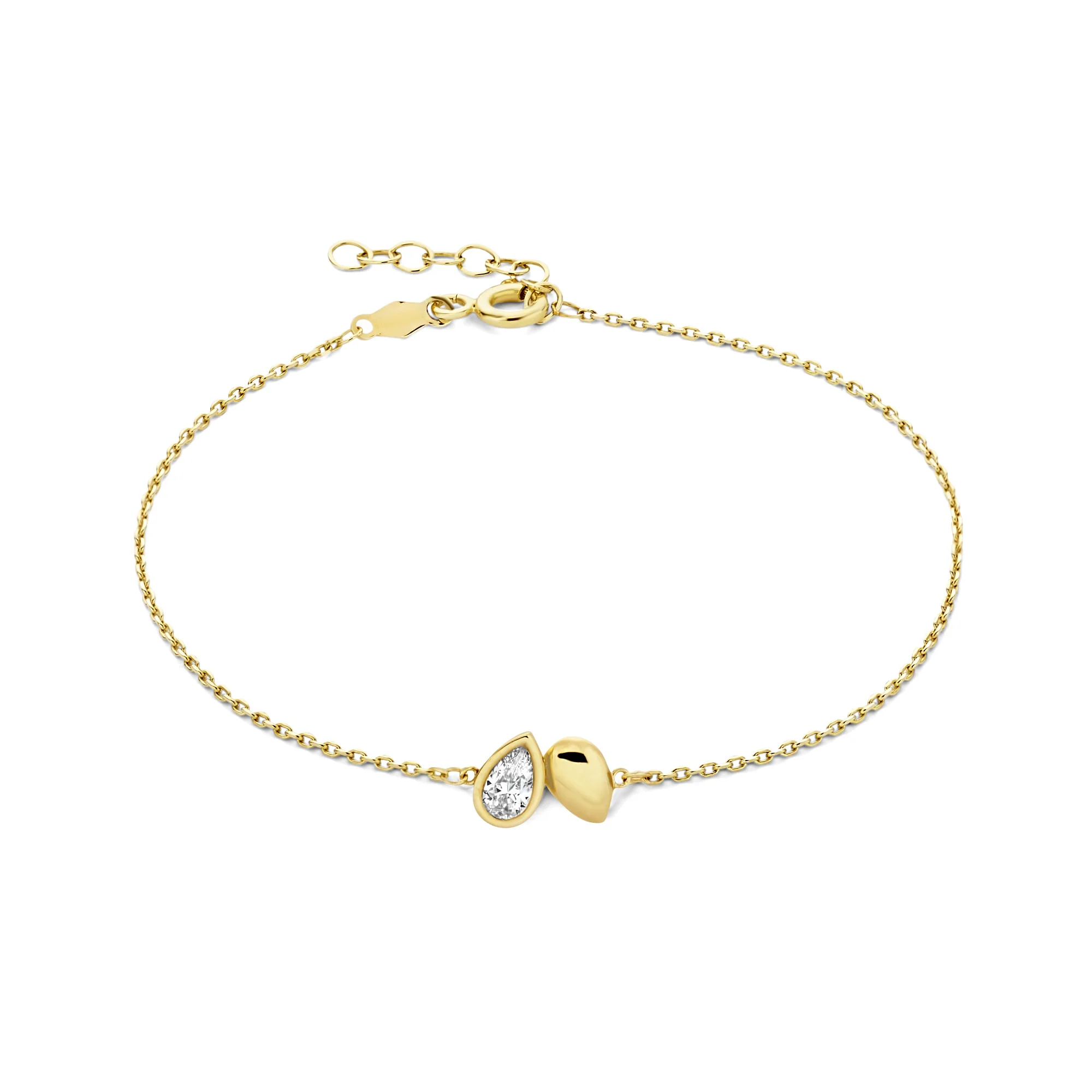 Beloro Jewels Regalo d'Amore 9 carat gold Necklace and Bracelet Giftset BO90016 - Image 7