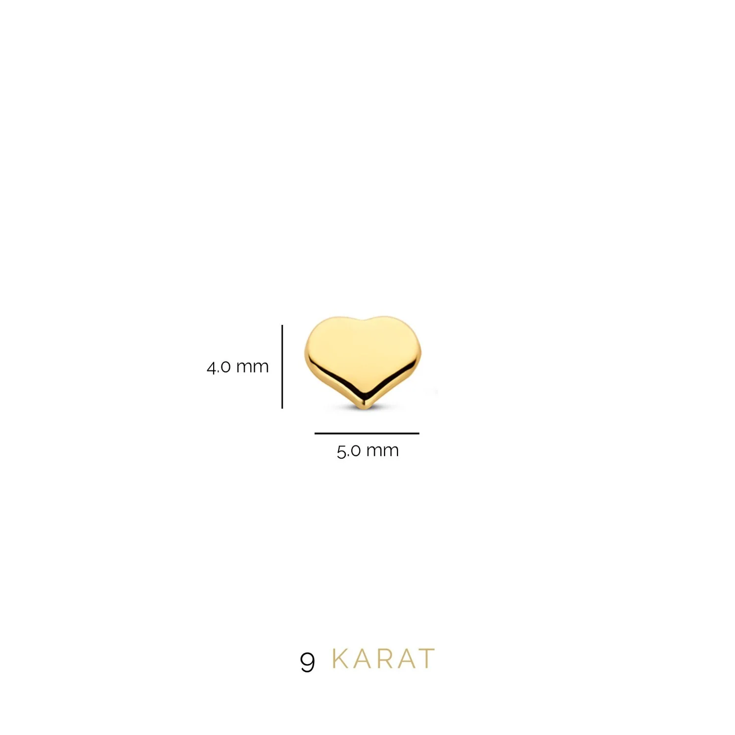 Beloro Jewels Regalo d'Amore 9 karat gold earring set with heart BO90036 - Image 7