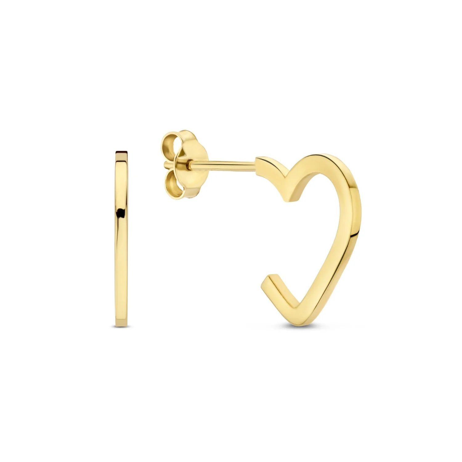 Beloro Jewels Regalo d'Amore 9 karat gold earring set with heart BO90051 - Image 4