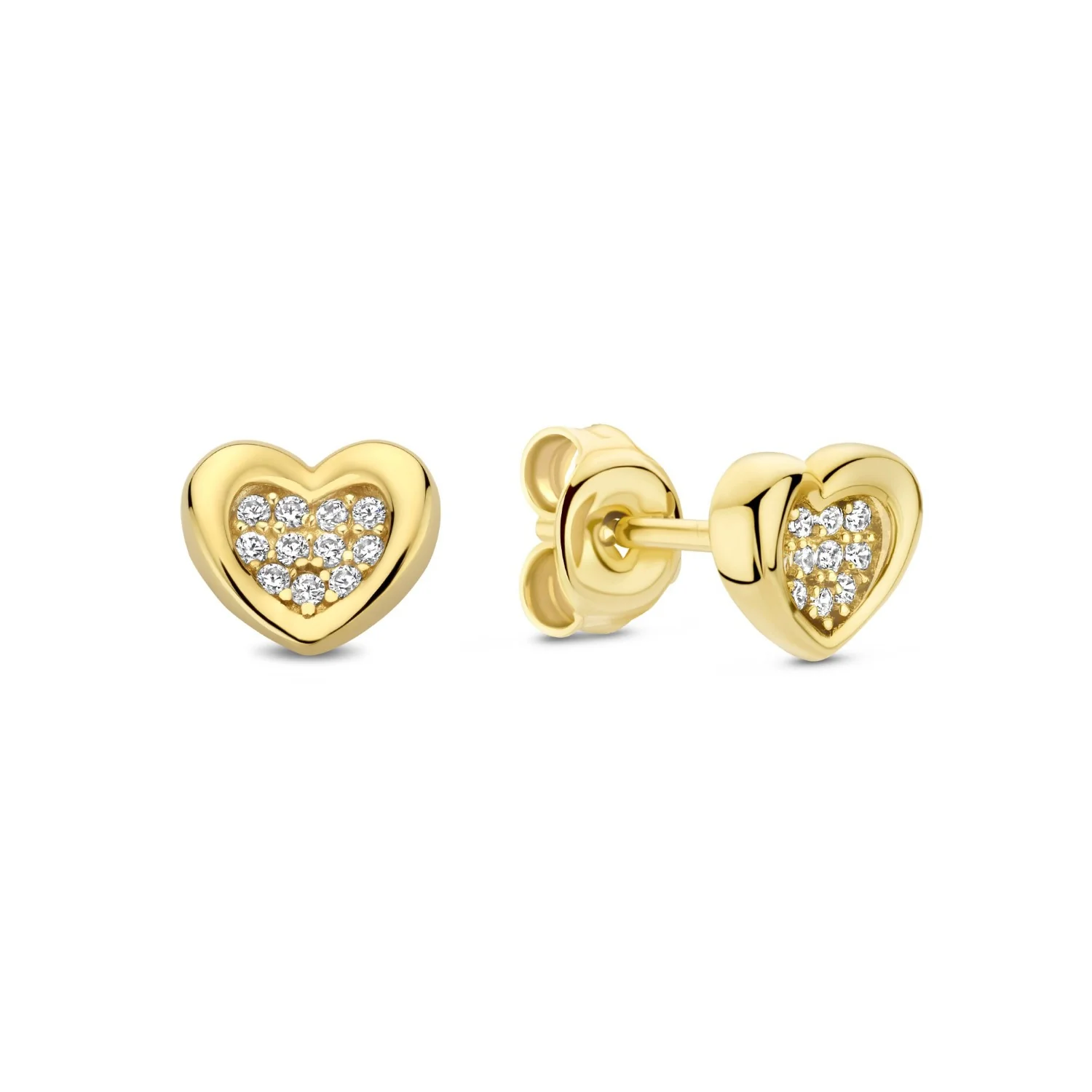 Beloro Jewels Regalo d'Amore 9 karat gold earring set with heart BO90051 - Image 6