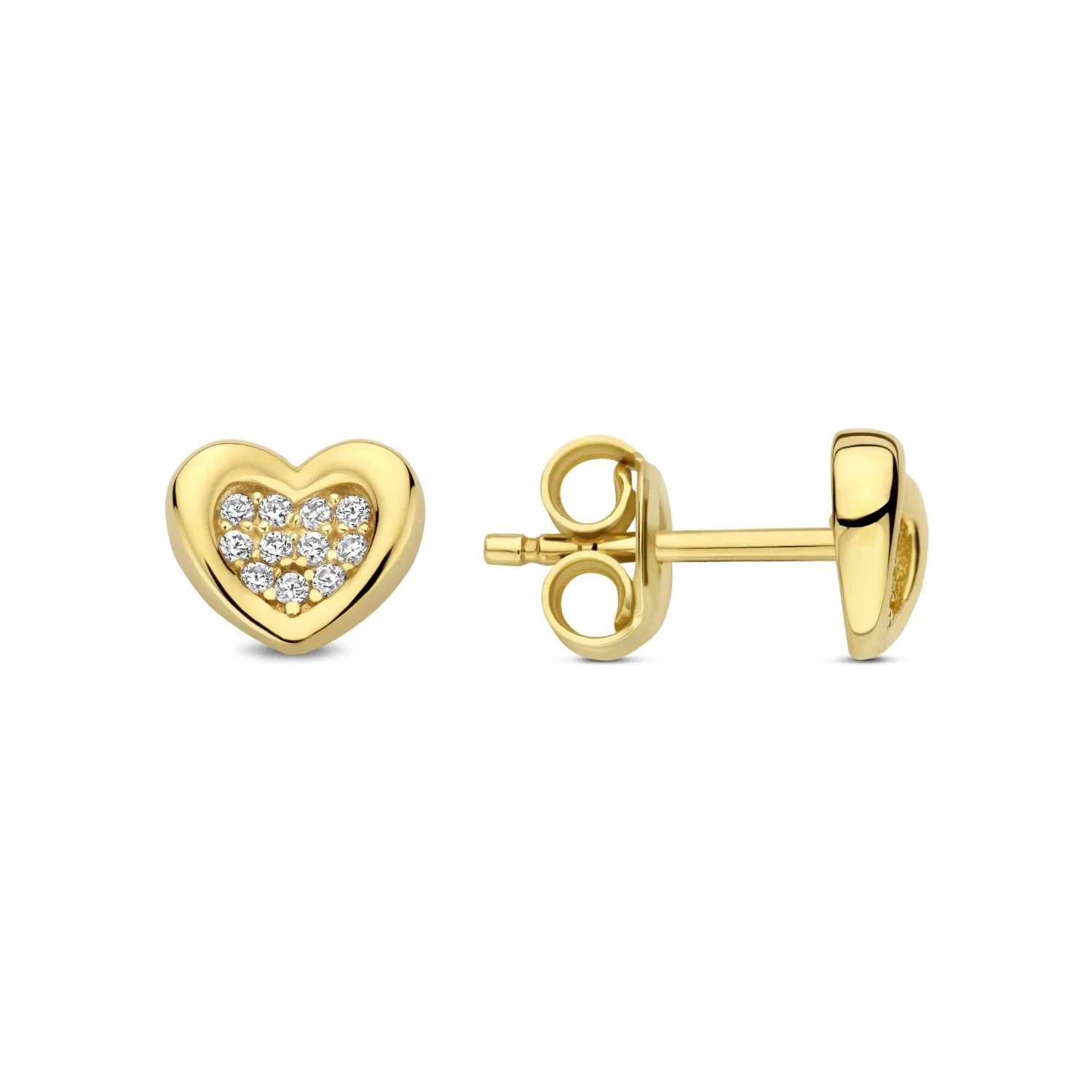 Beloro Jewels Regalo d'Amore 9 karat gold earring set with heart BO90051 - Image 7