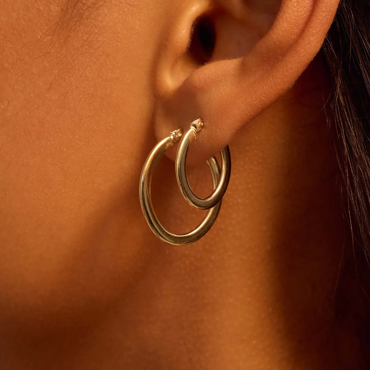 Beloro Jewels Regalo d'Amore 9 karat gold hoop earrings gift set BO90023 - Image 2
