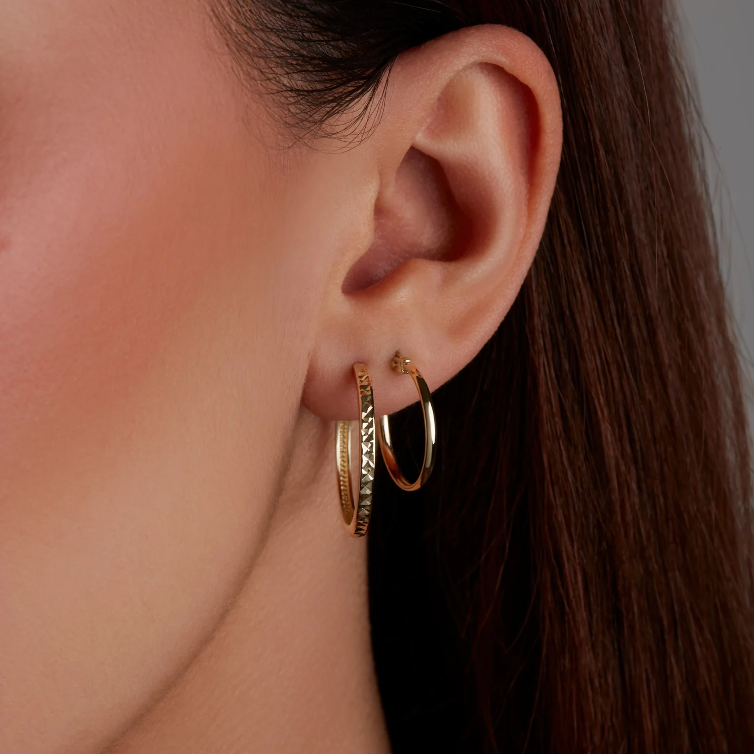 Beloro Jewels Regalo d'Amore 9 karat gold hoop earrings gift set BO90032 - Image 2