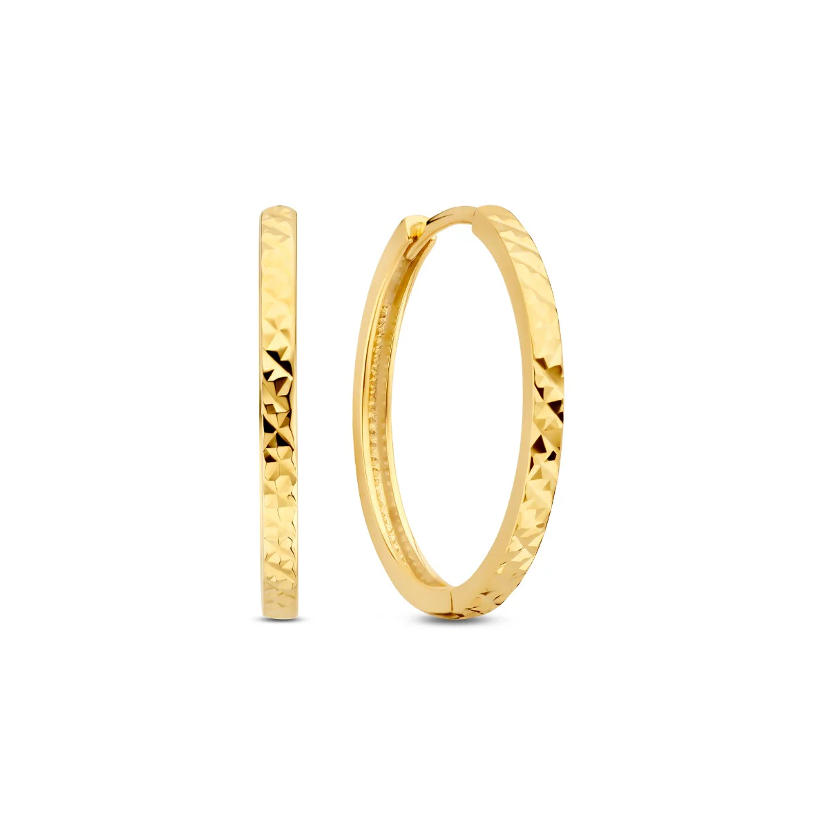 Beloro Jewels Regalo d'Amore 9 karat gold hoop earrings gift set BO90032 - Image 4