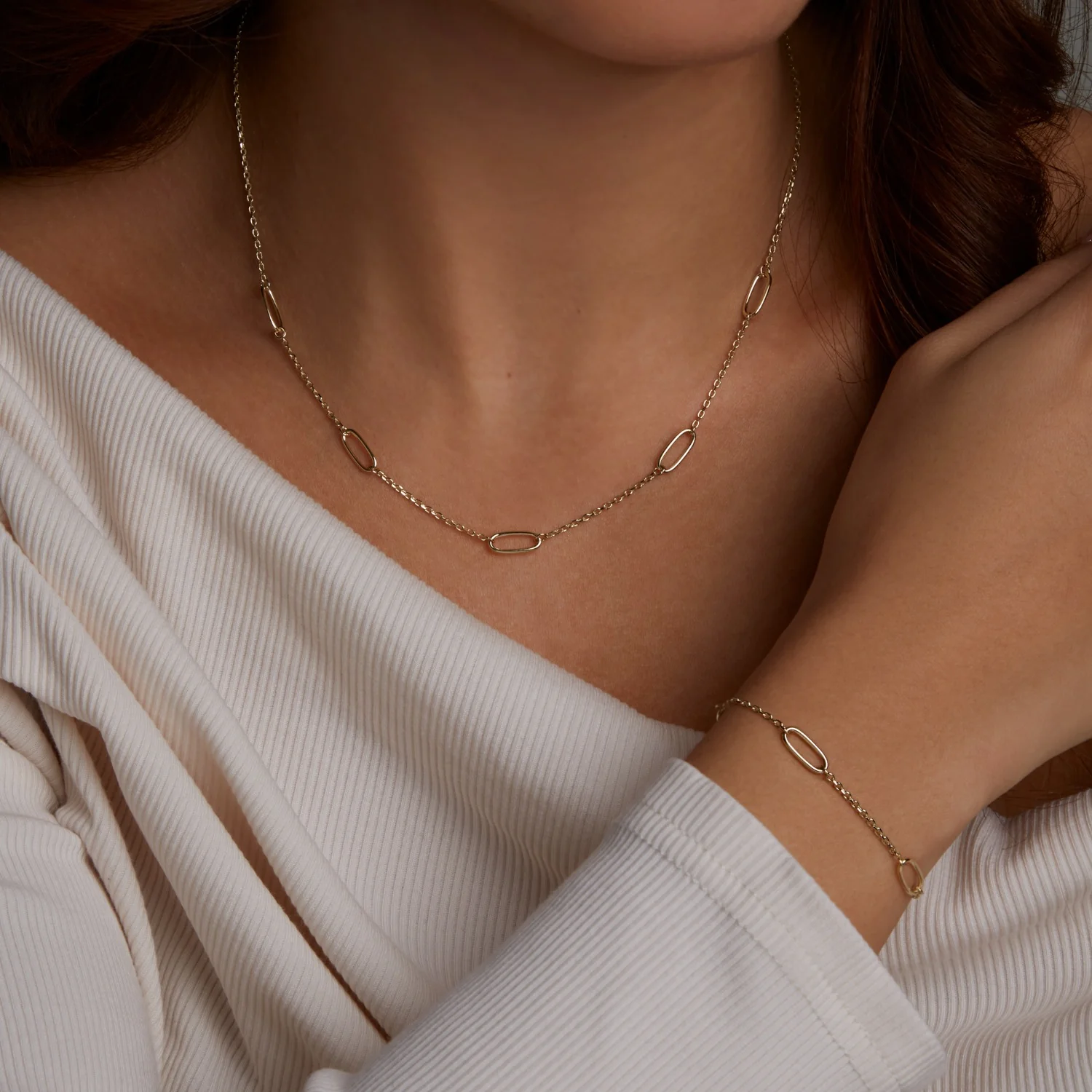 Beloro Jewels Regalo d'Amore 9 karat gold necklace and bracelet gift set BO90030 - Image 2