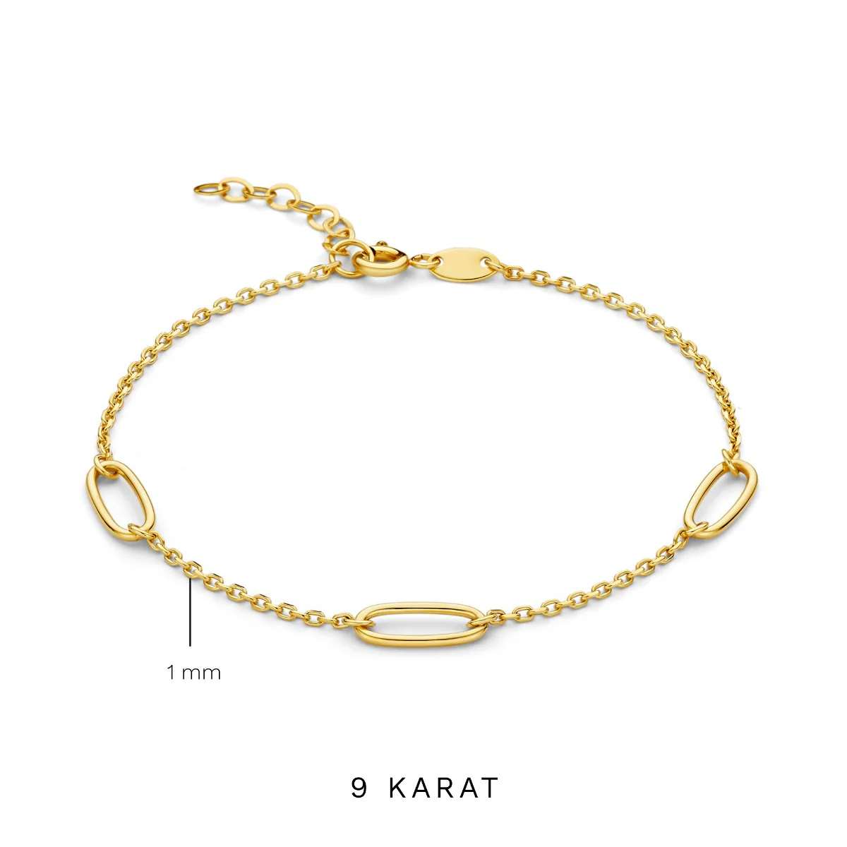 Beloro Jewels Regalo d'Amore 9 karat gold necklace and bracelet gift set BO90030 - Image 8