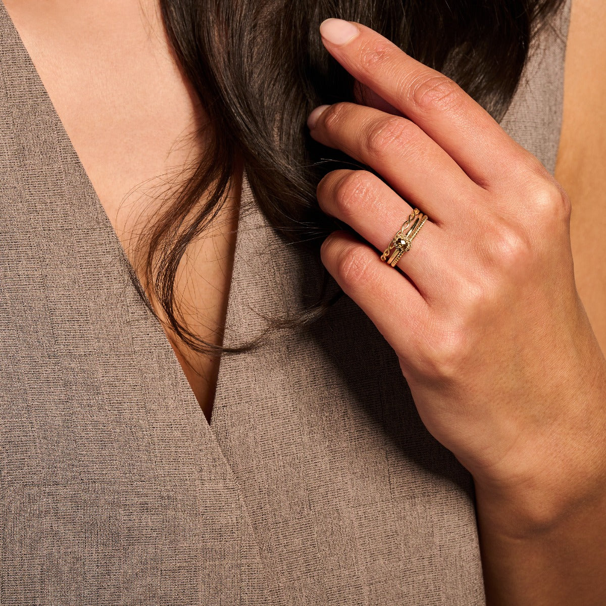 Blush Gold Ring 1196YGO/46 - Image 3