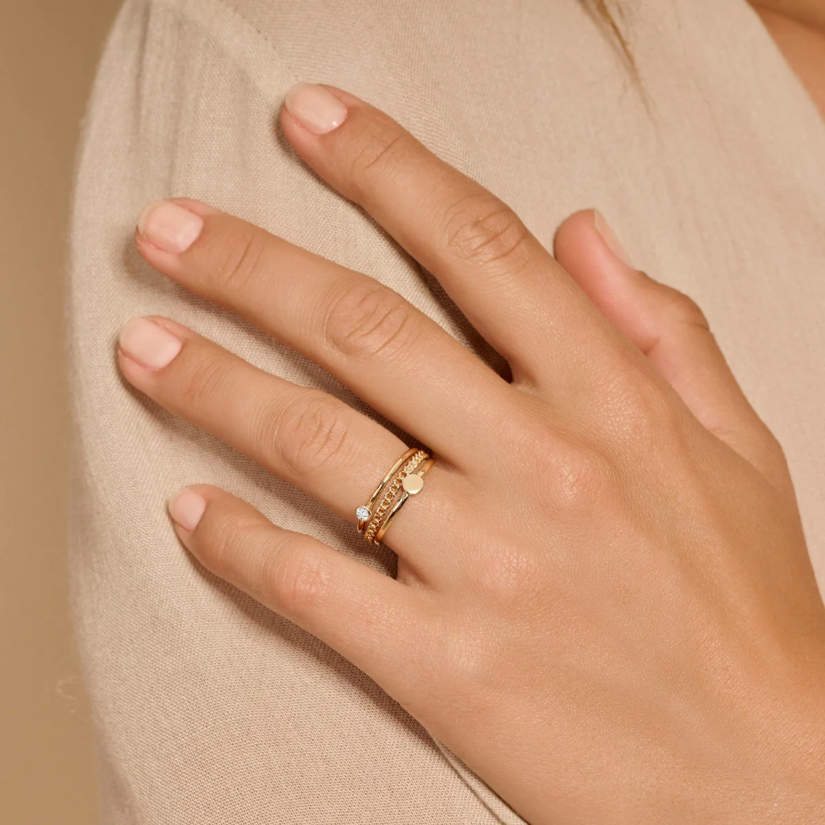 Blush 14 Carat Gold Ring 1198YZI/46 (size: 46) - Image 4