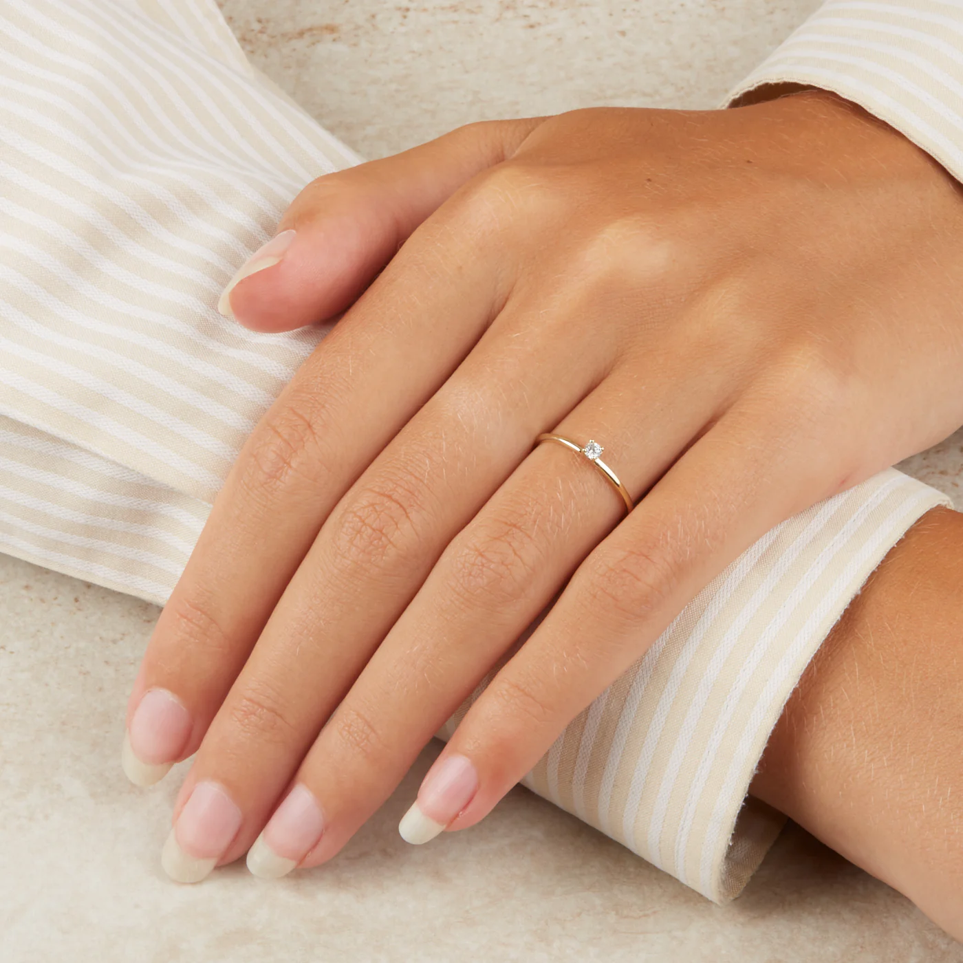 Blush 14 Carat Gold Ring 1200YZI/46 (size: 46) - Image 2