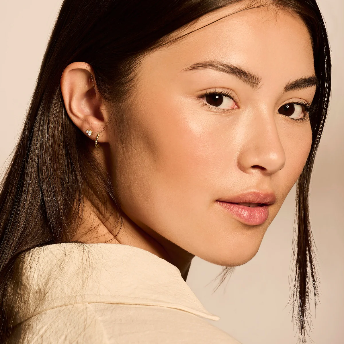Blush Gold Ear Stud 7197YZI - Image 3