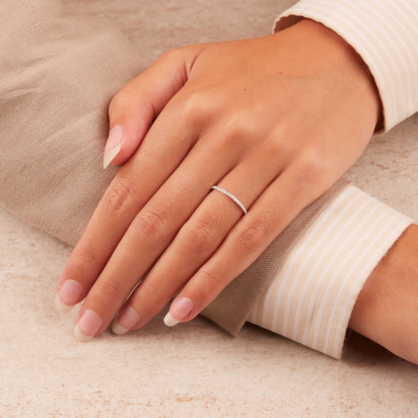 Blush White gold Ring 1201WZI/46 - Image 2