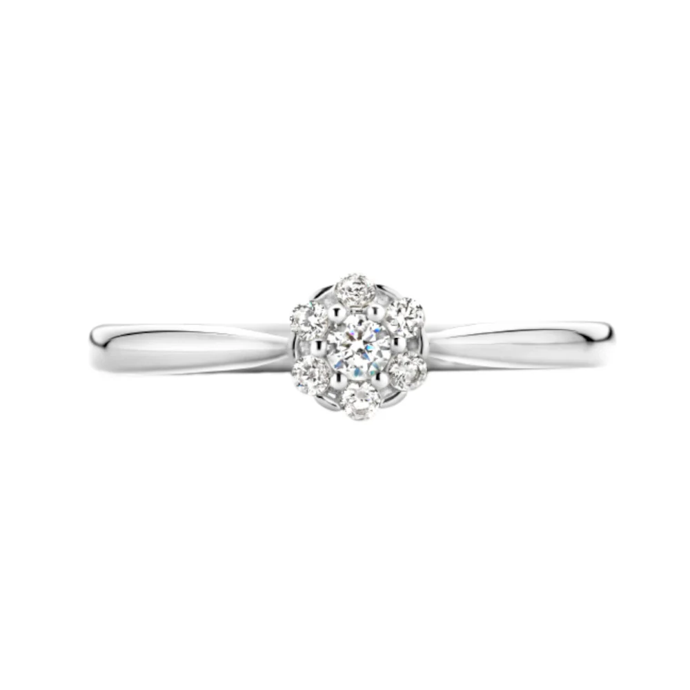 Blush 14 Carat Whitegold Ring 1248WZI/60 - Image 4