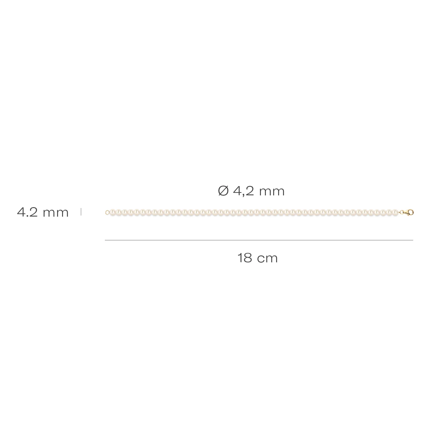 Blush 14 karat gold Bracelet 2253YPW - Image 3