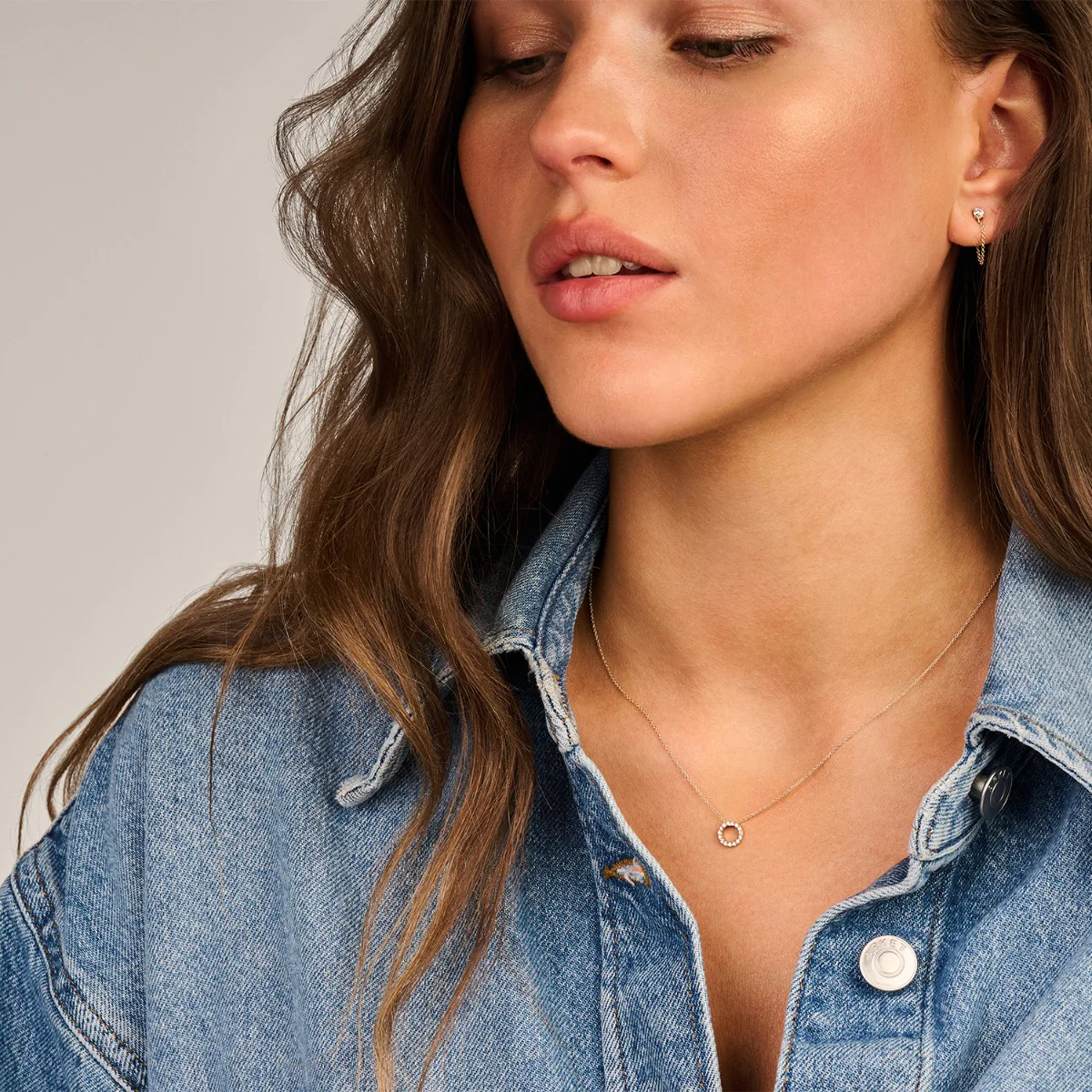 Blush 14 karat gold Ear Stud 7345YZI - Image 2