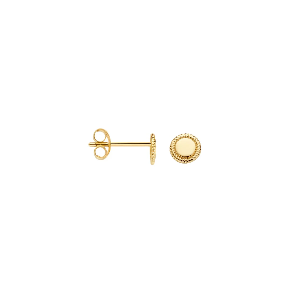 Blush 14 karat gold Ear Stud 7350YGO - Image 3