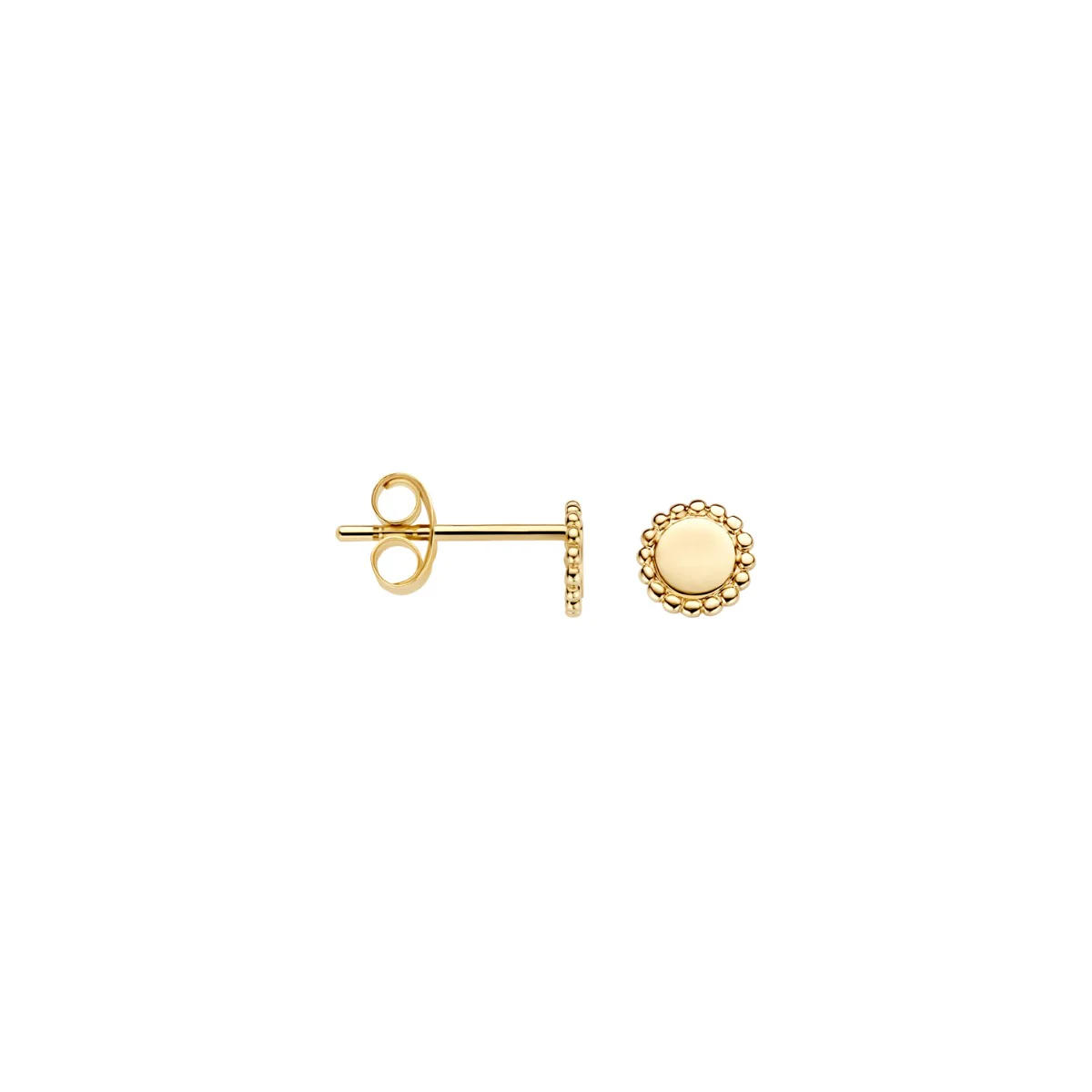 Blush 14 karat gold Ear Stud 7351YGO - Image 3
