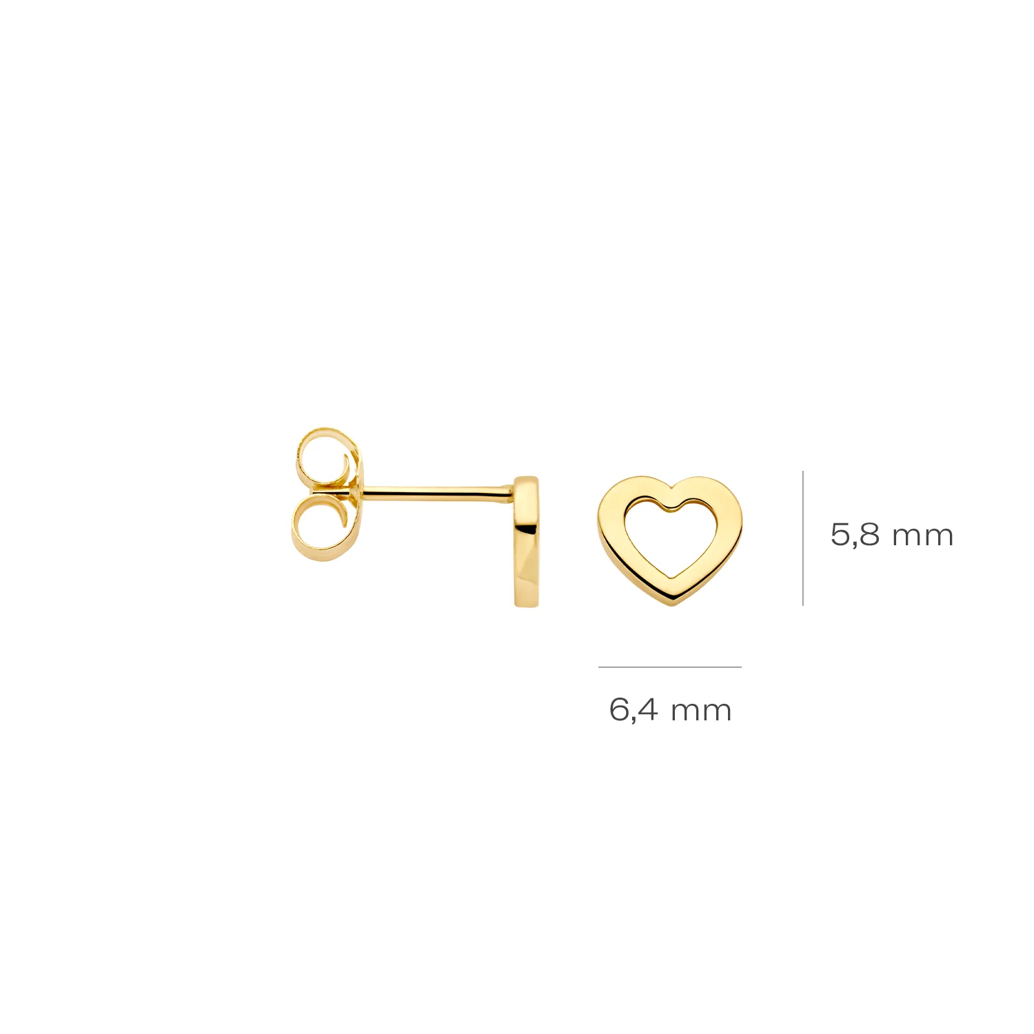 Blush 14 karat gold Ear Studs 7360YGO - Image 4