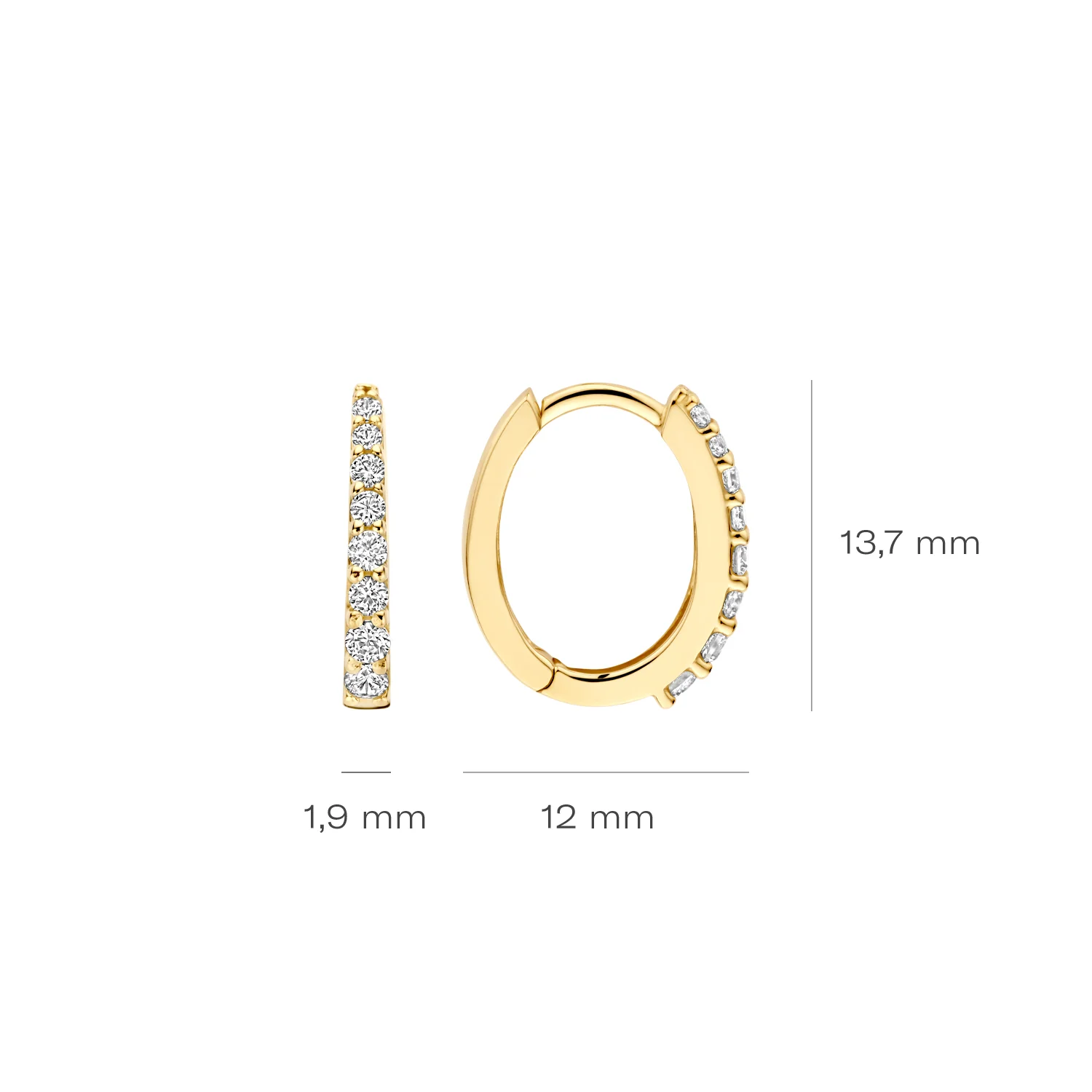 Blush 14 karat gold Earrings 7341YZI - Image 5