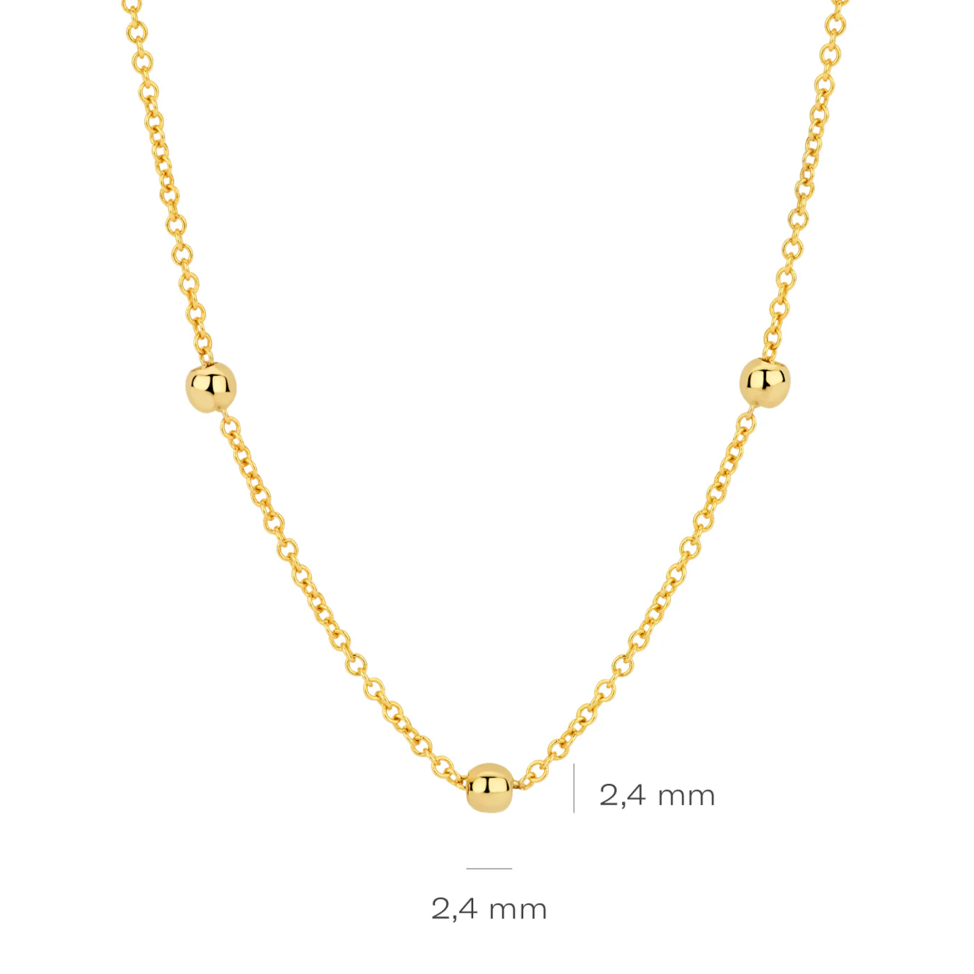 Blush 14 karat gold Necklace 3145YGO - Image 4