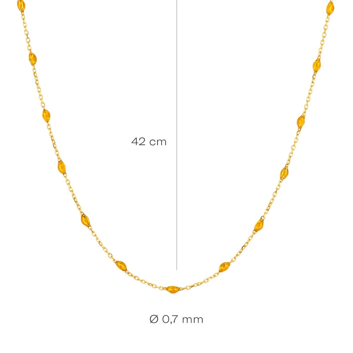 Blush 14 karat gold Necklace 3162YRC - Image 4