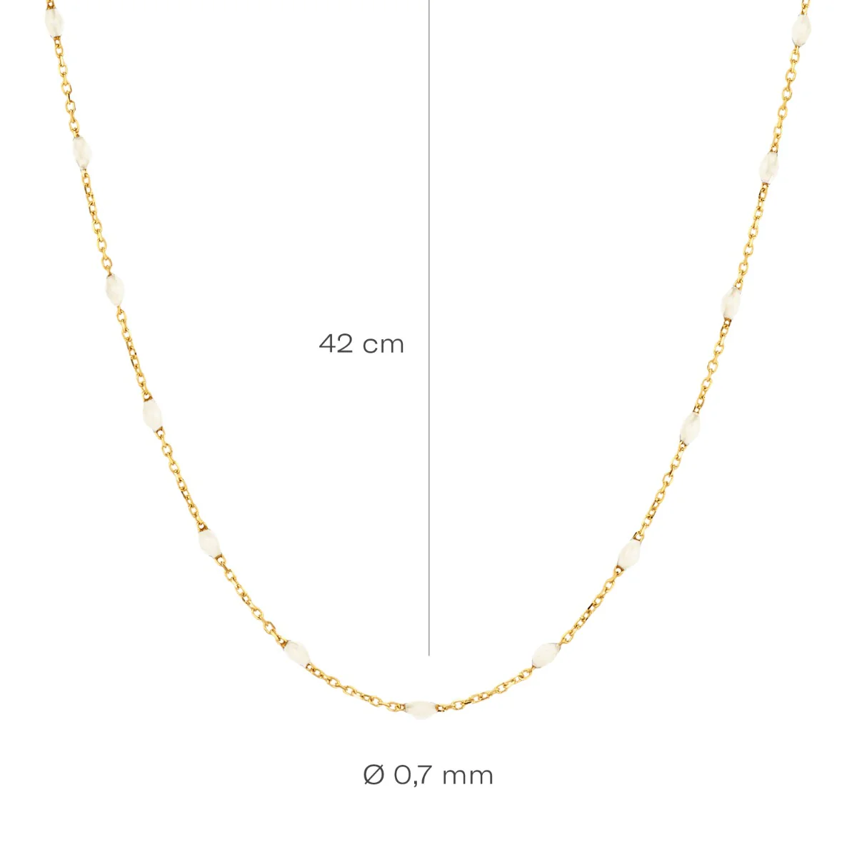 Blush 14 karat gold Necklace 3162YRM - Image 4