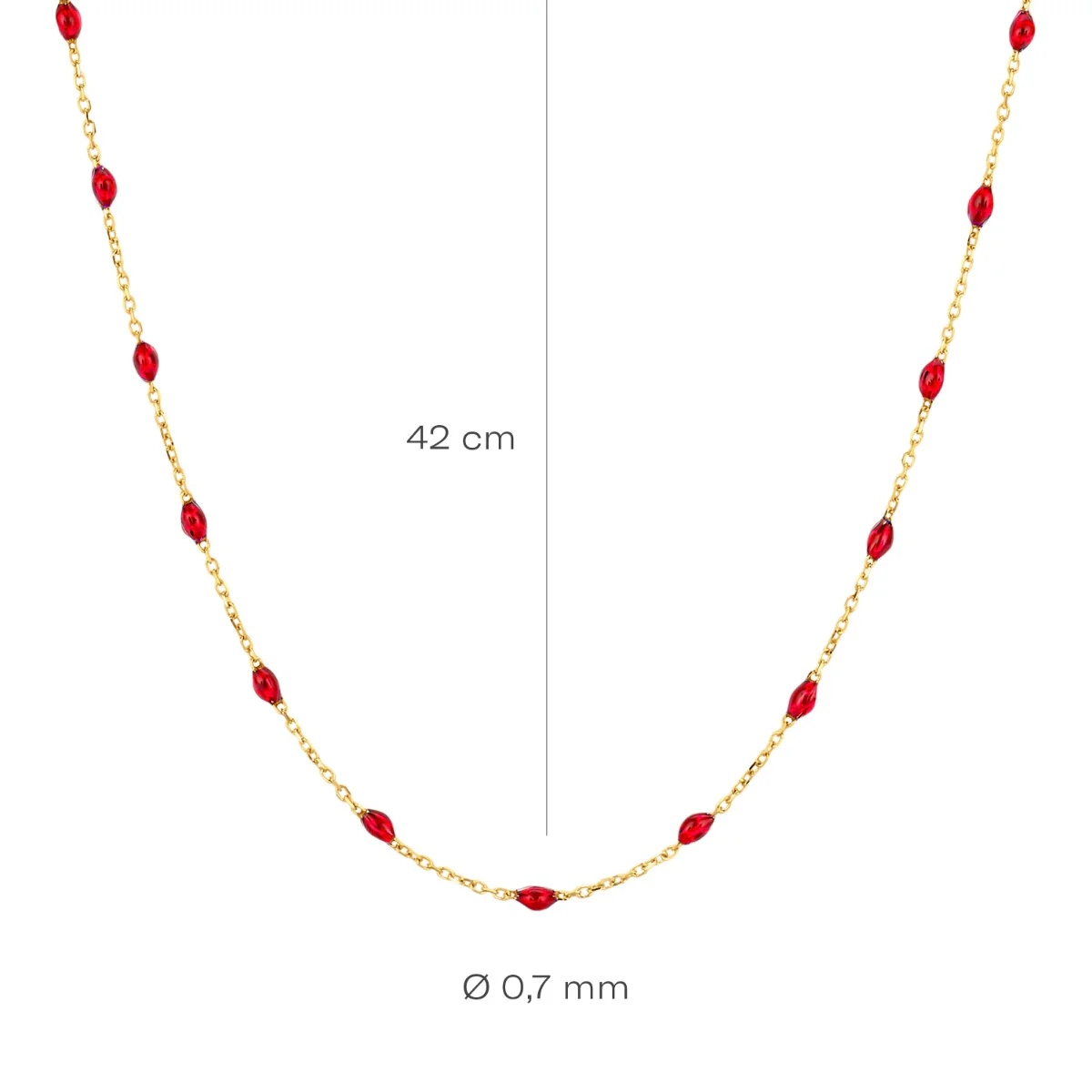 Blush 14 karat gold Necklace 3162YRR - Image 4