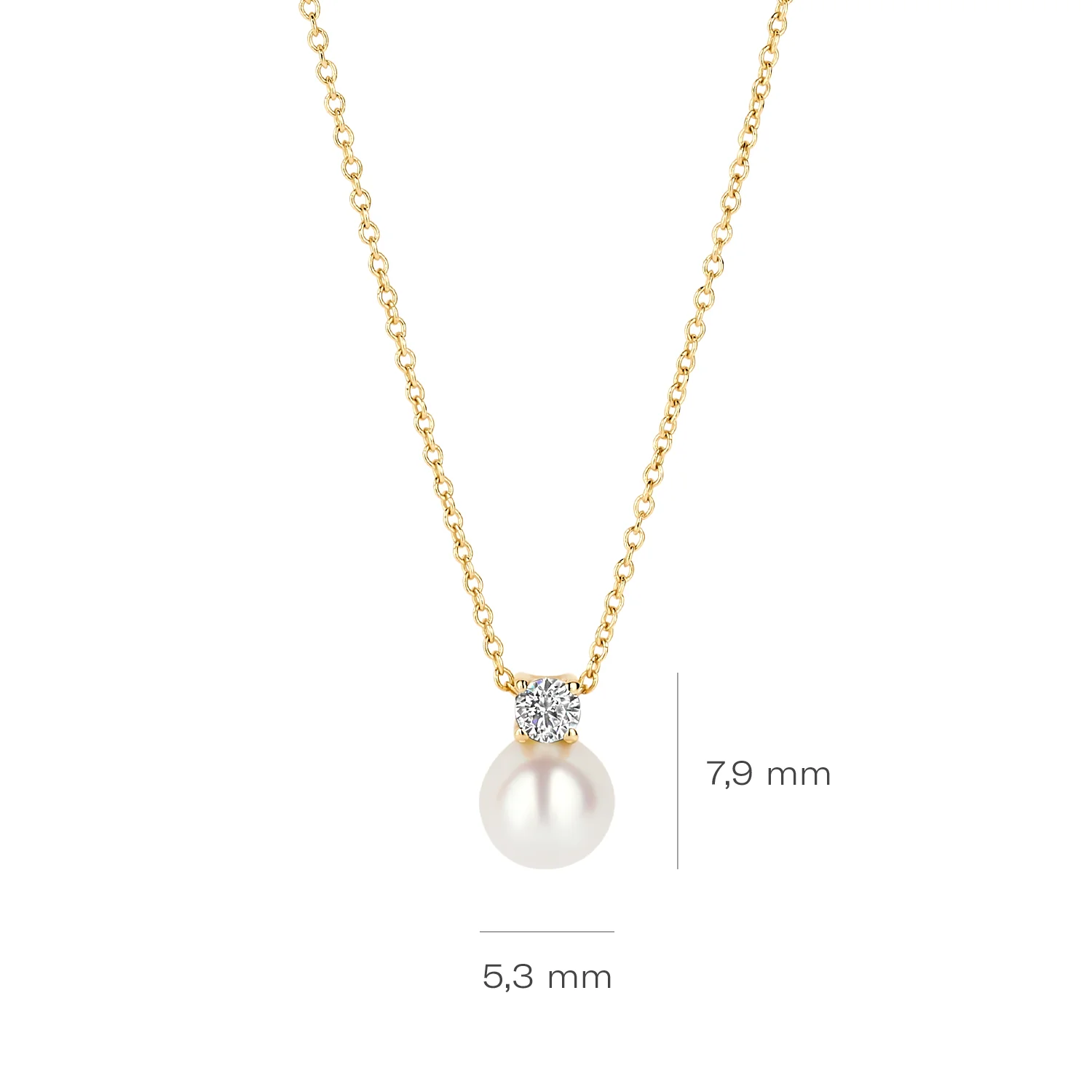 Blush 14 karat gold Necklace 3163YPW - Image 4