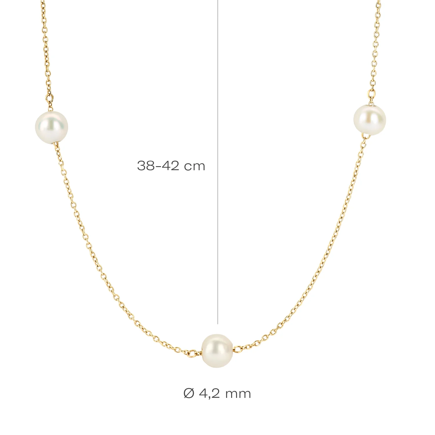Blush 14 karat gold Necklace 3185YPW - Image 4