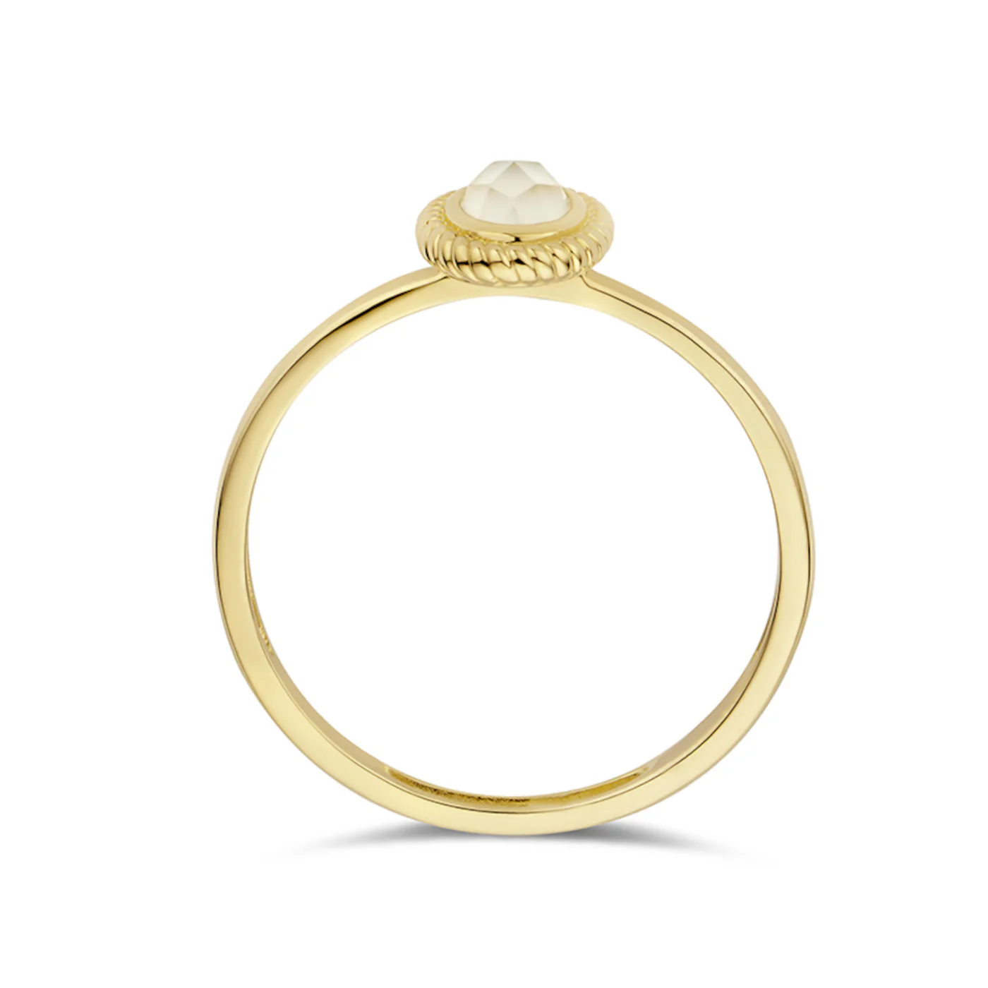Blush 14 karat gold Ring 1239YMQ/46 - Image 3