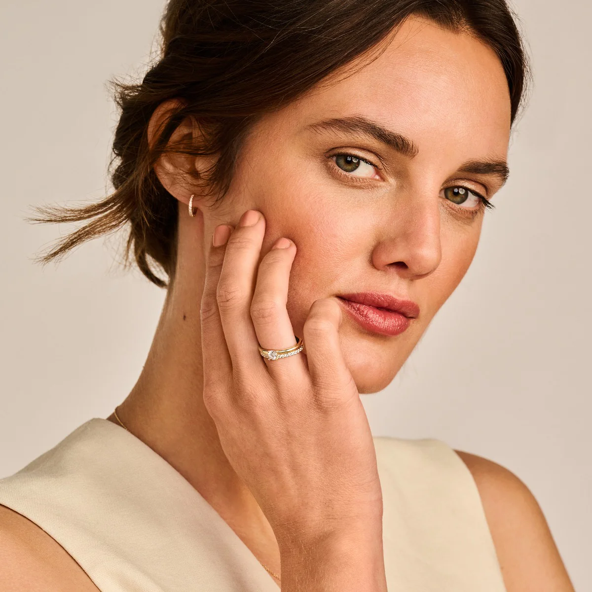 Blush 14 karat gold Ring 1244YZI/58 - Image 2