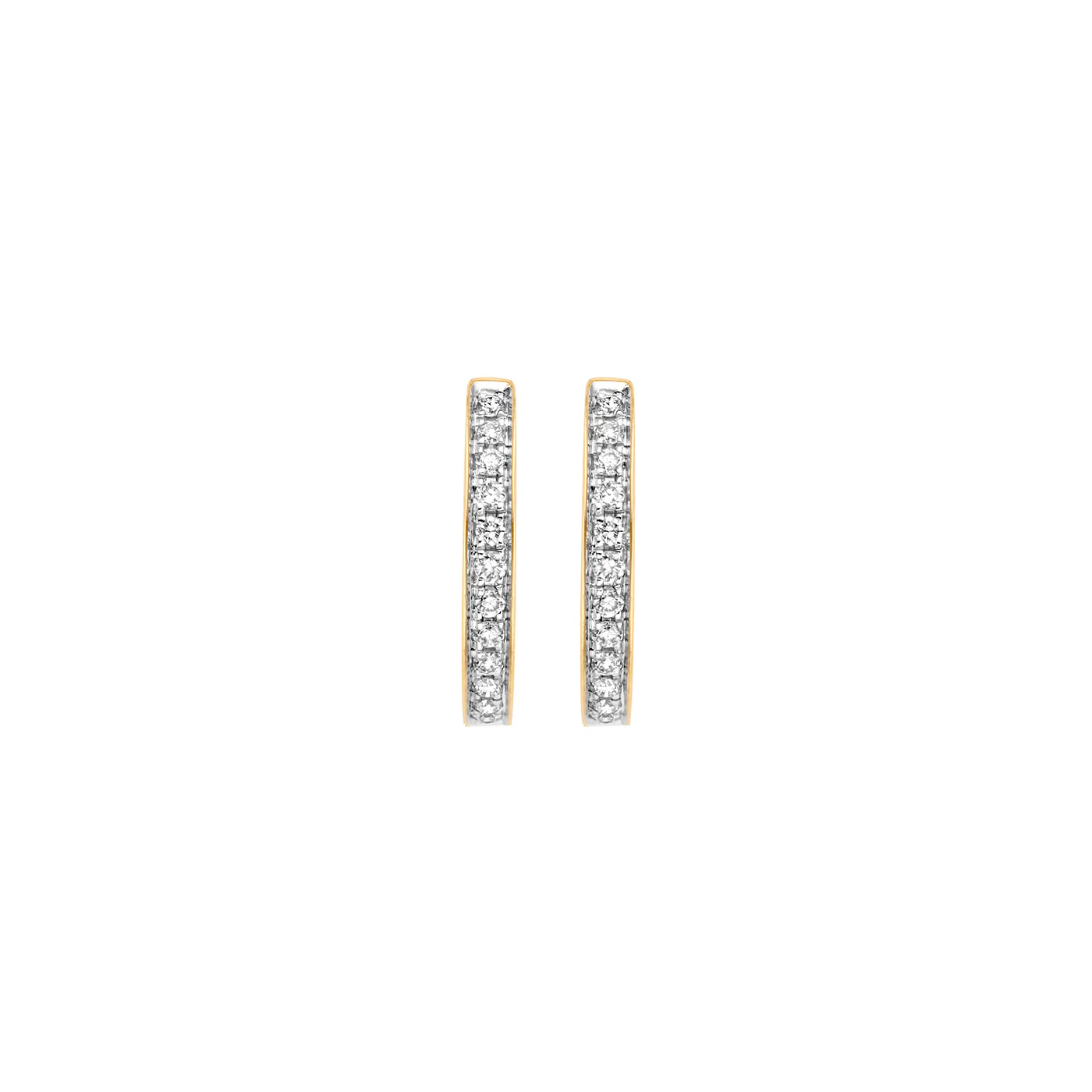 Blush Diamonds 14 karat gold Hoop Earrings 7612BDI - Image 3