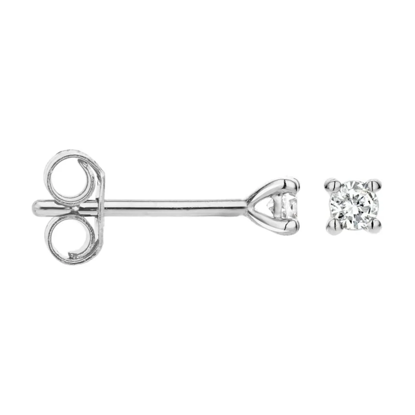 Blush Diamonds 14 karat white gold Ear Stud 7601WDI - Image 3