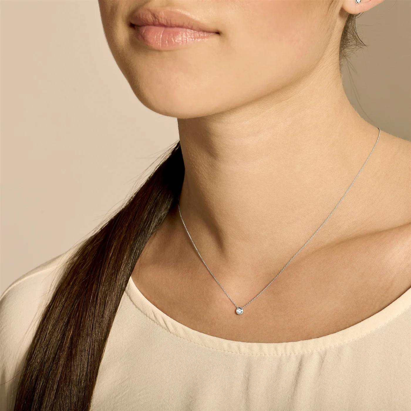 Blush Diamonds 14 karat white gold Necklace 3113WDI - Image 2