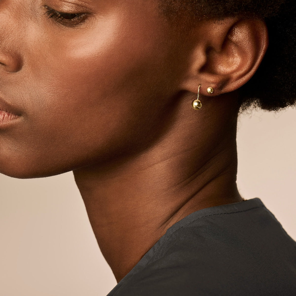 Blush Gold Ear Stud 7122YGO - Image 2