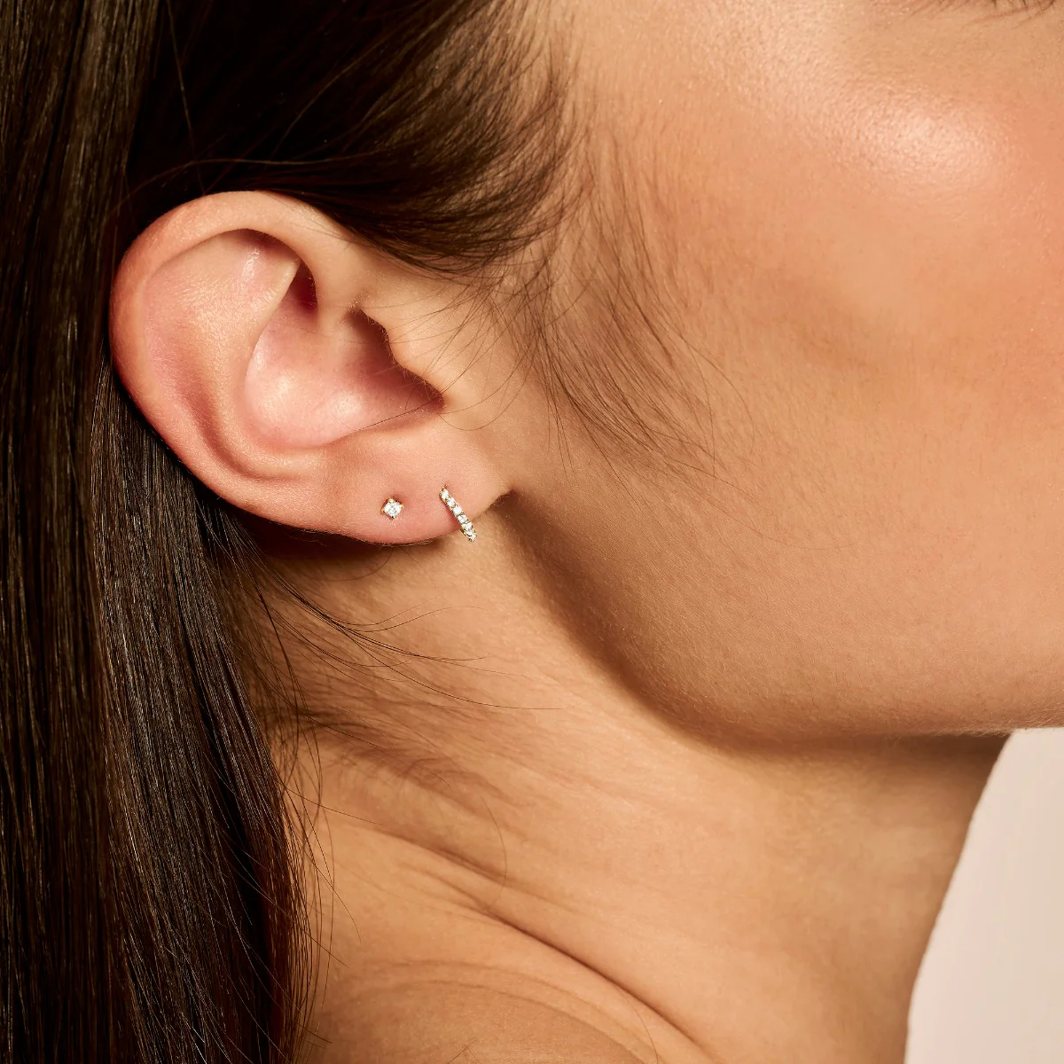 Blush Gold Ear Stud 7138YZI - Image 3