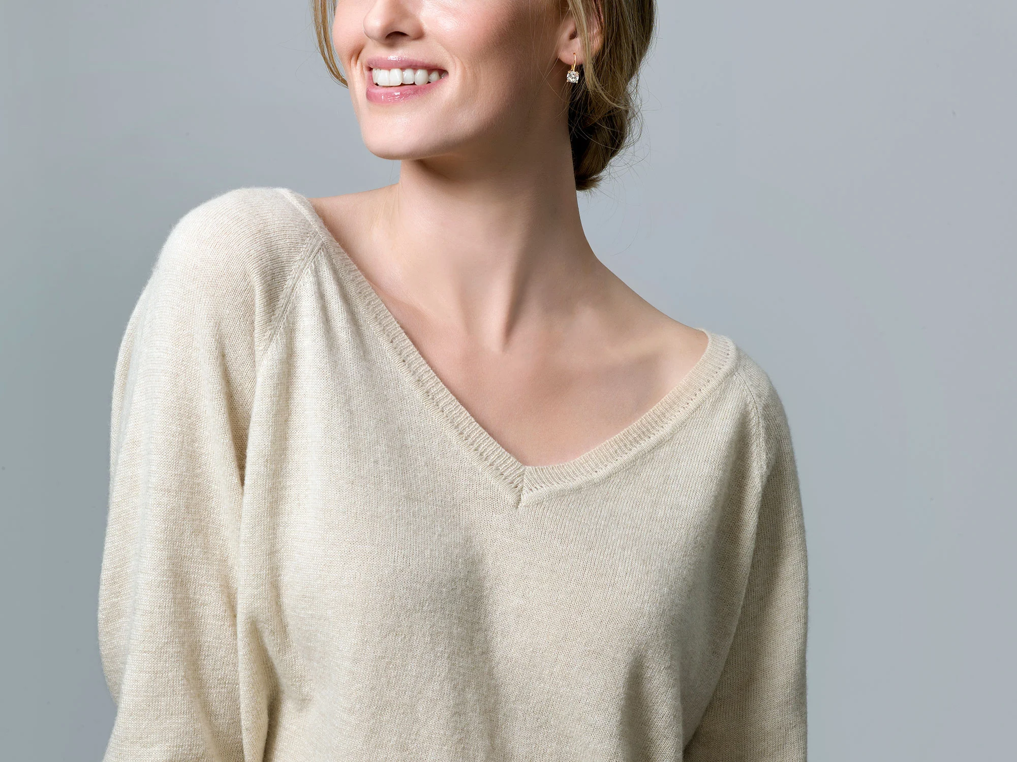 Blush Gold Earrings 7055YZI - Image 2