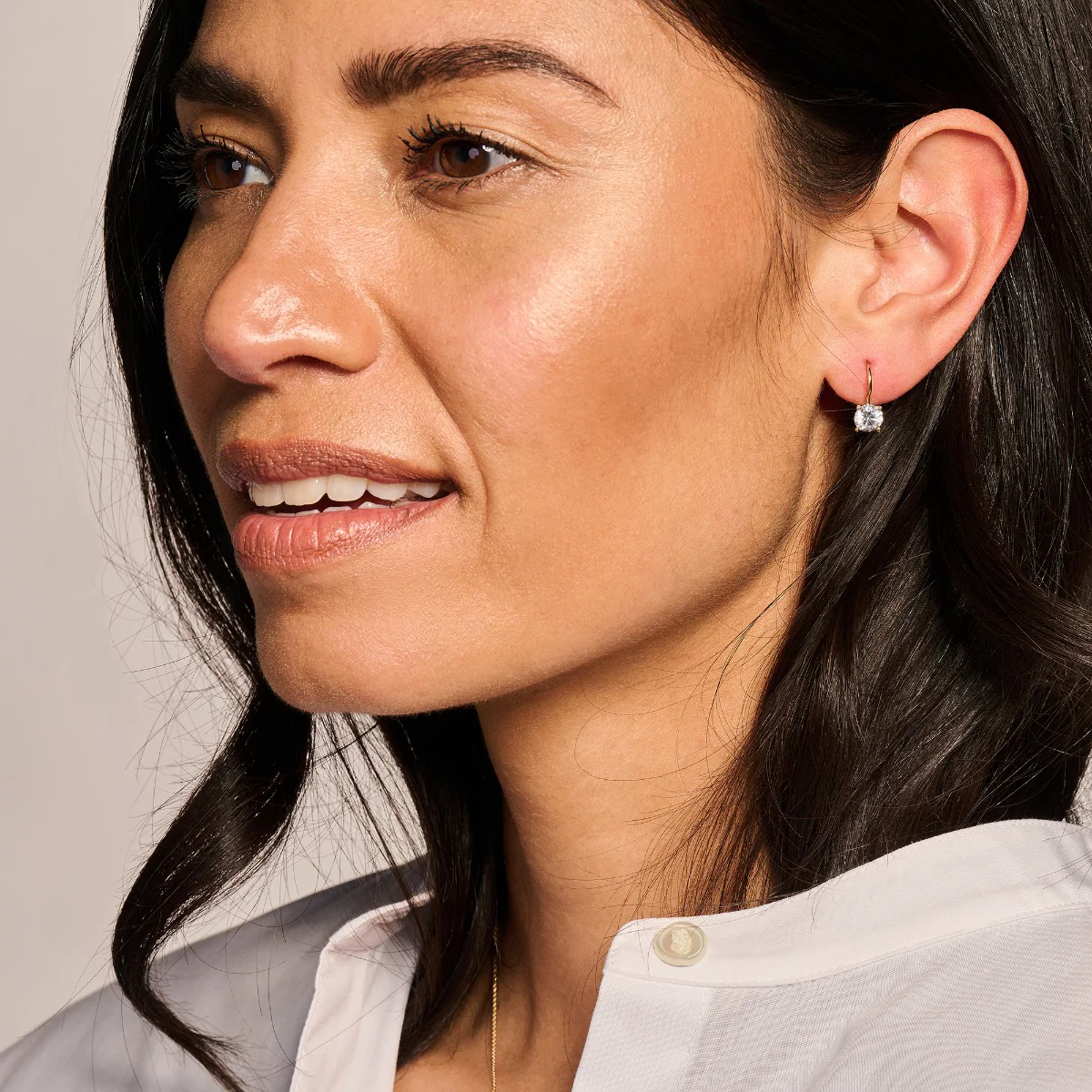 Blush Gold Earrings 7055YZI - Image 3