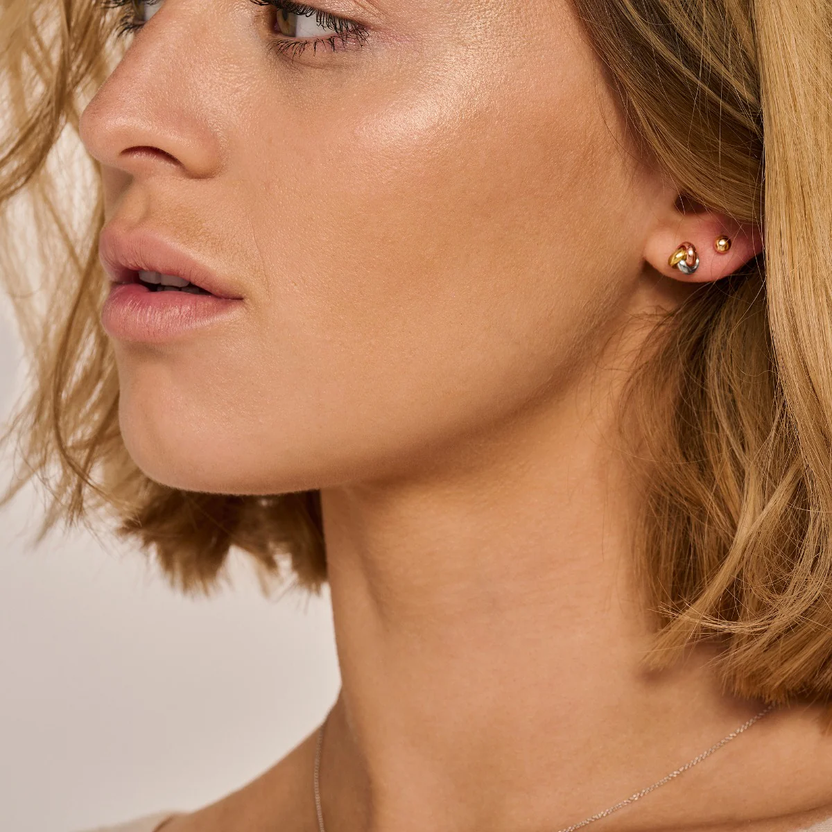 Blush Gold Earrings 7157WYR - Image 3